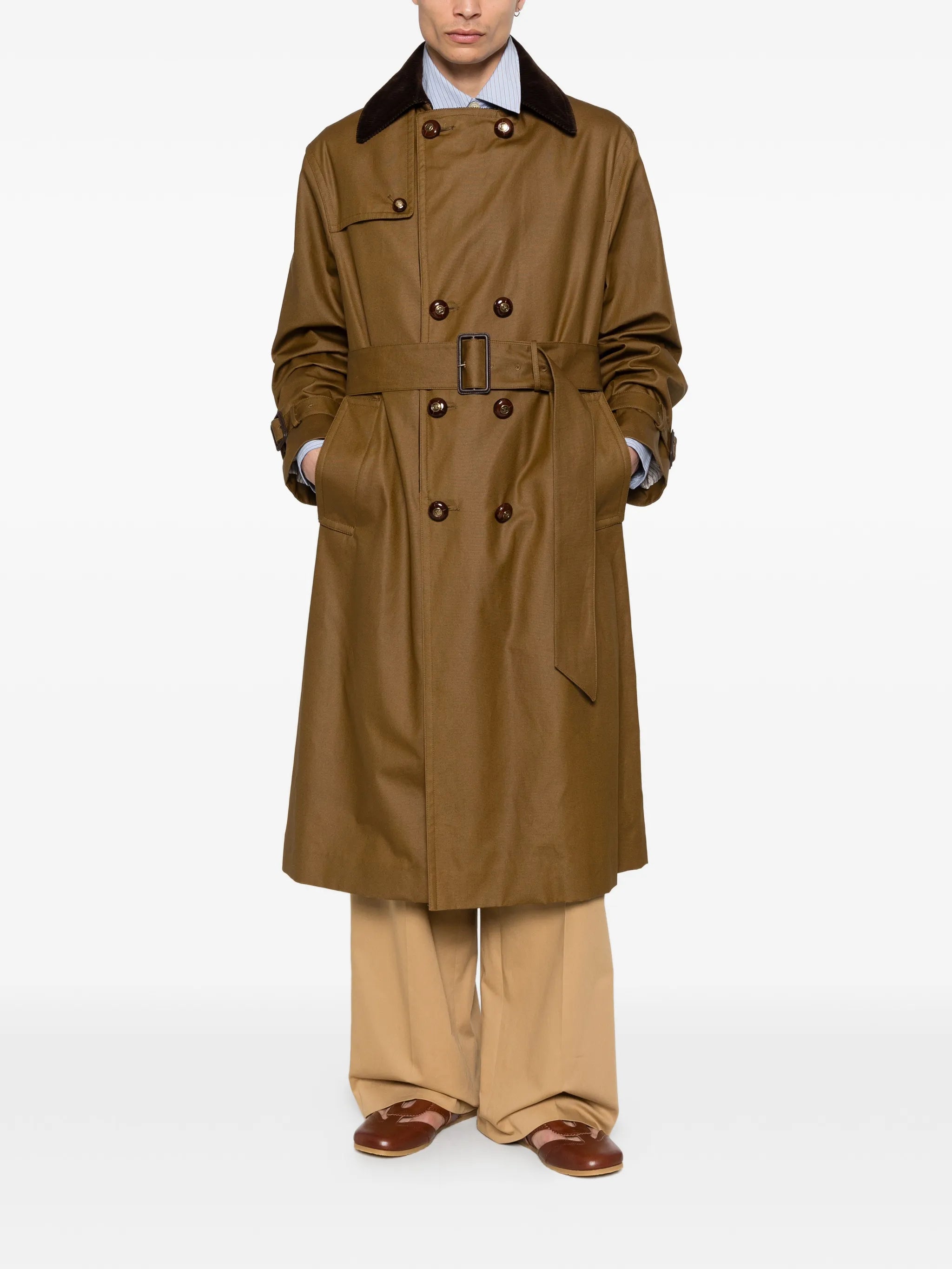 belted trench coat