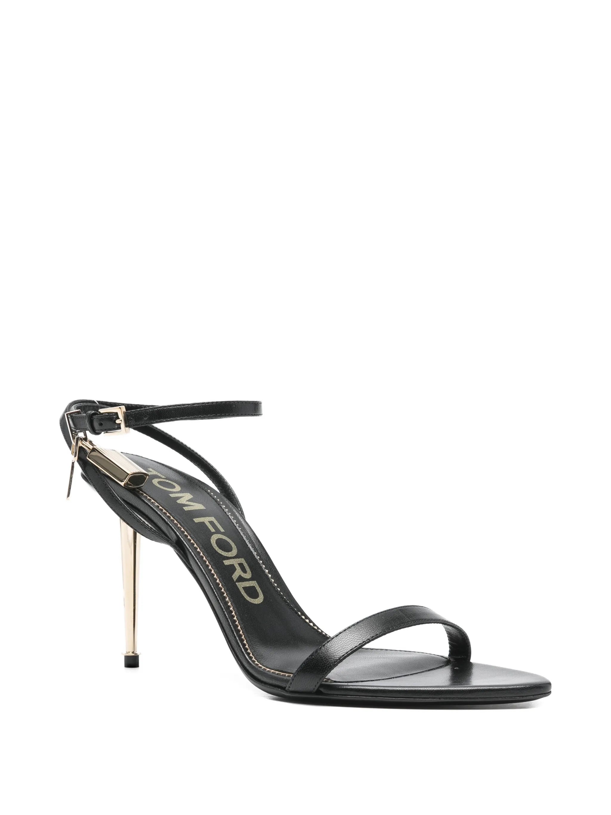 pointed-toe Padlock heeled sandals