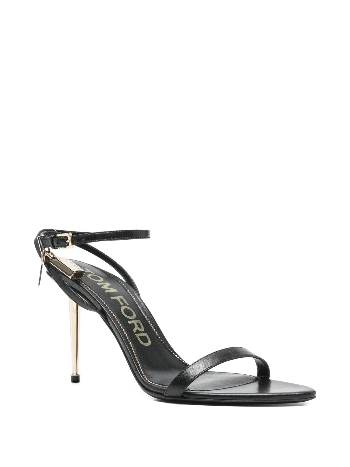 pointed-toe Padlock heeled sandals