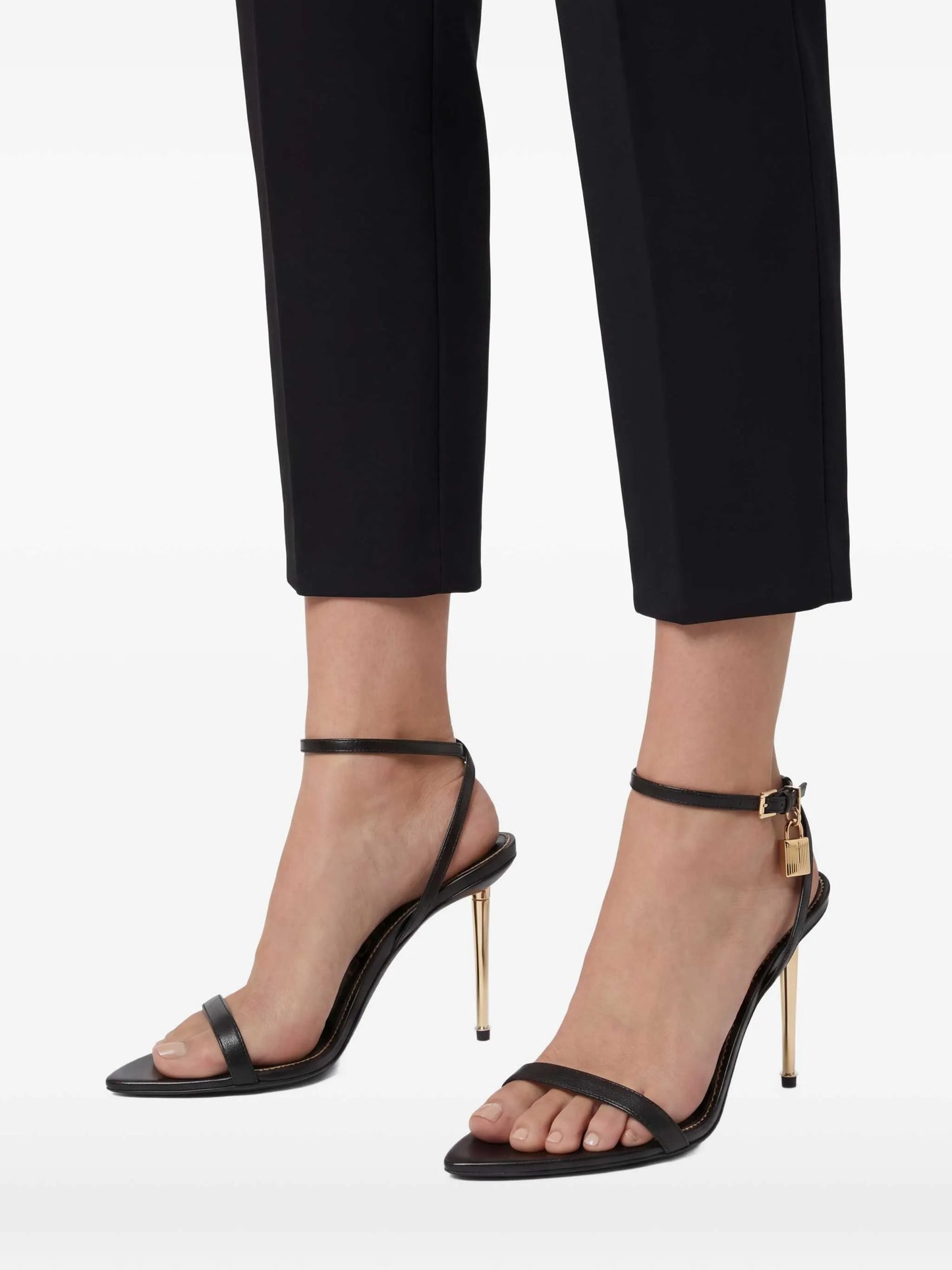 pointed-toe Padlock heeled sandals
