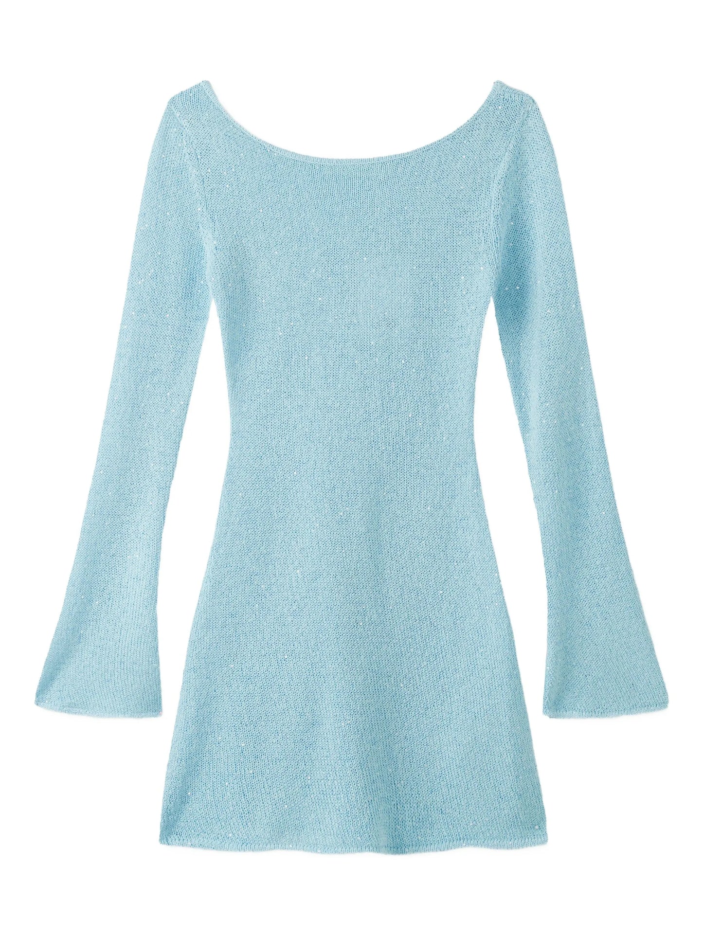 Maya long-sleeve mini dress