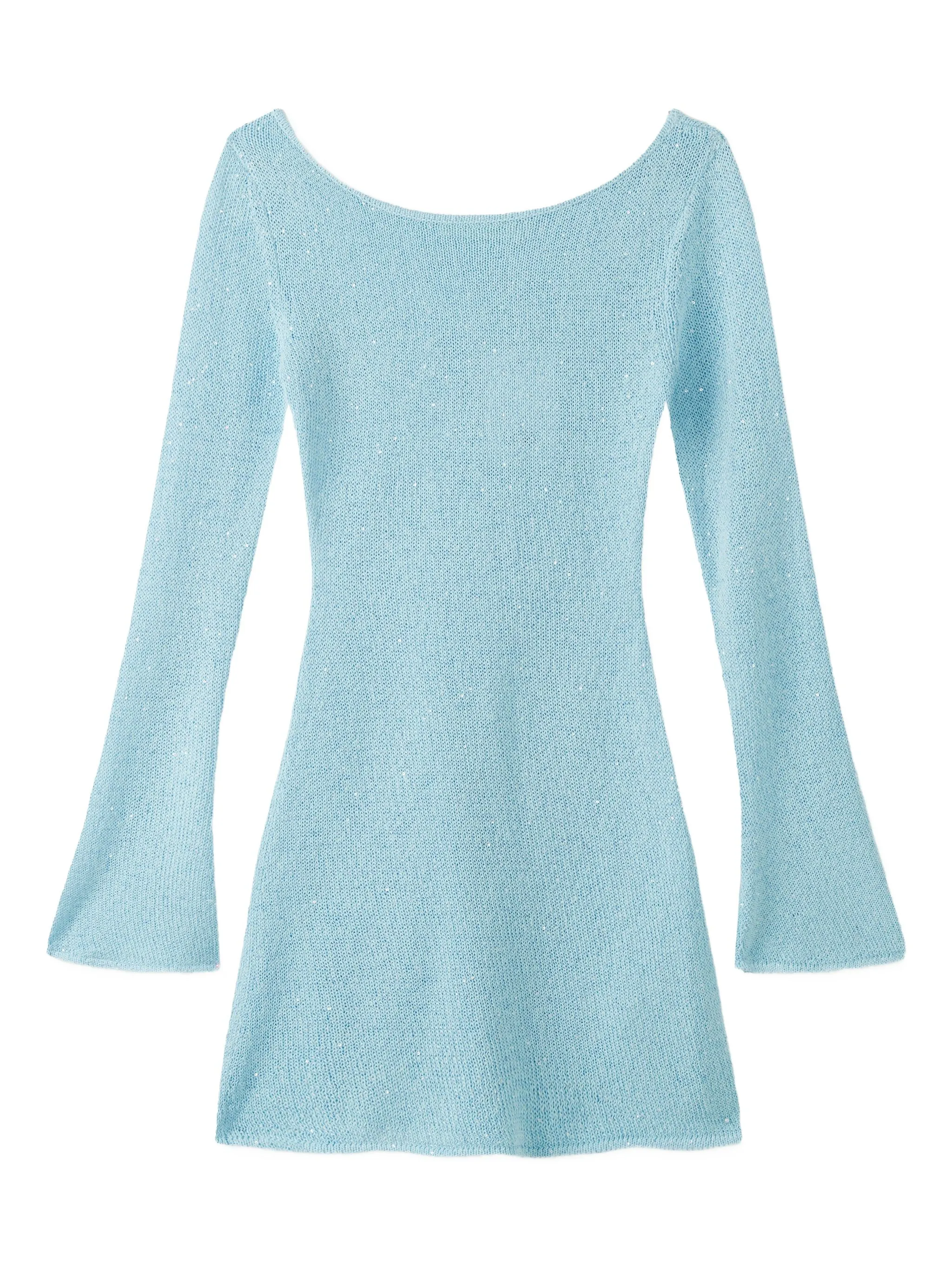 Maya long-sleeve mini dress