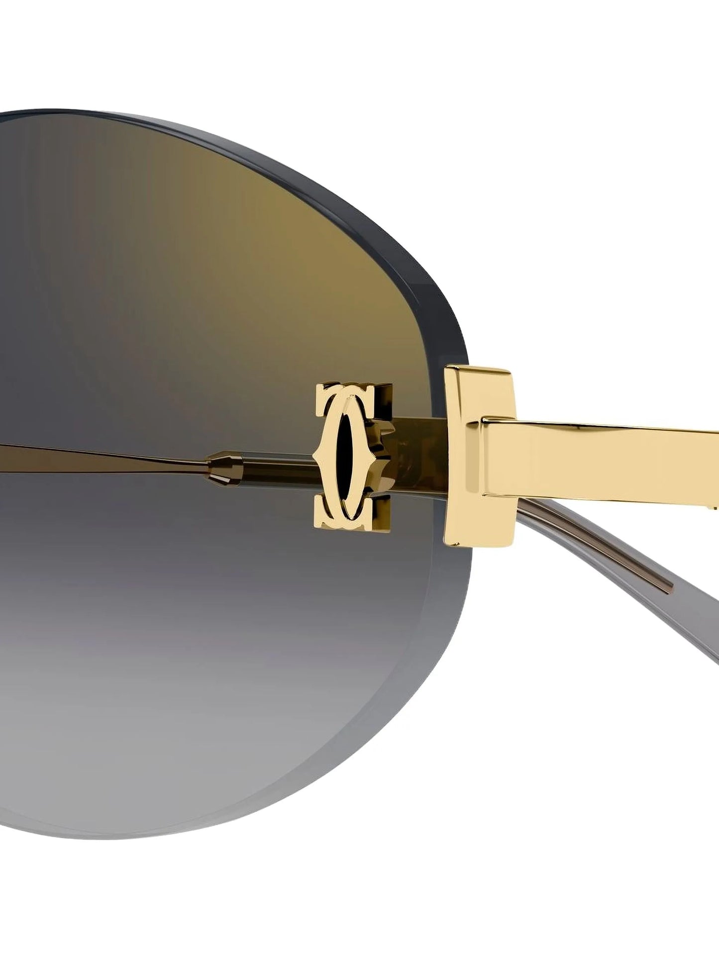 logo-detail round-frame sunglasses