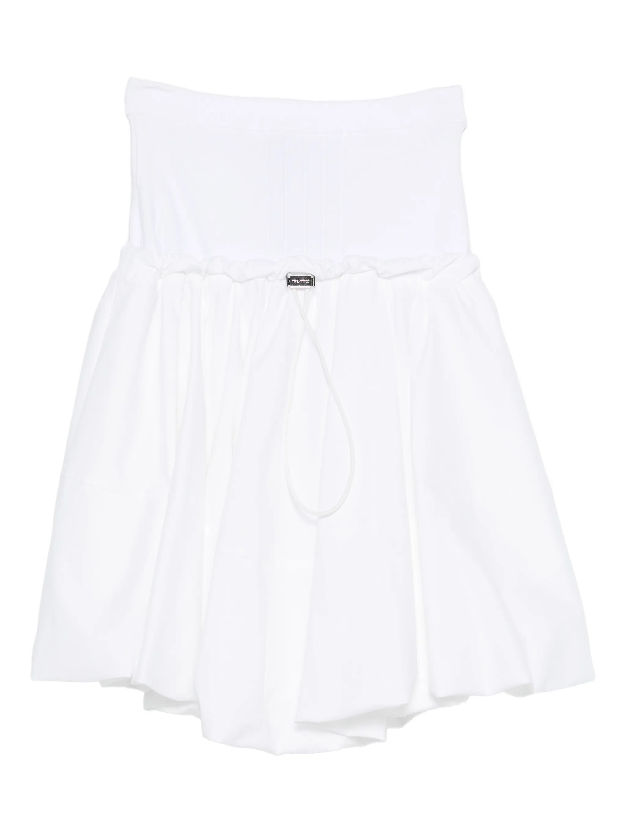 pleated midi skirt