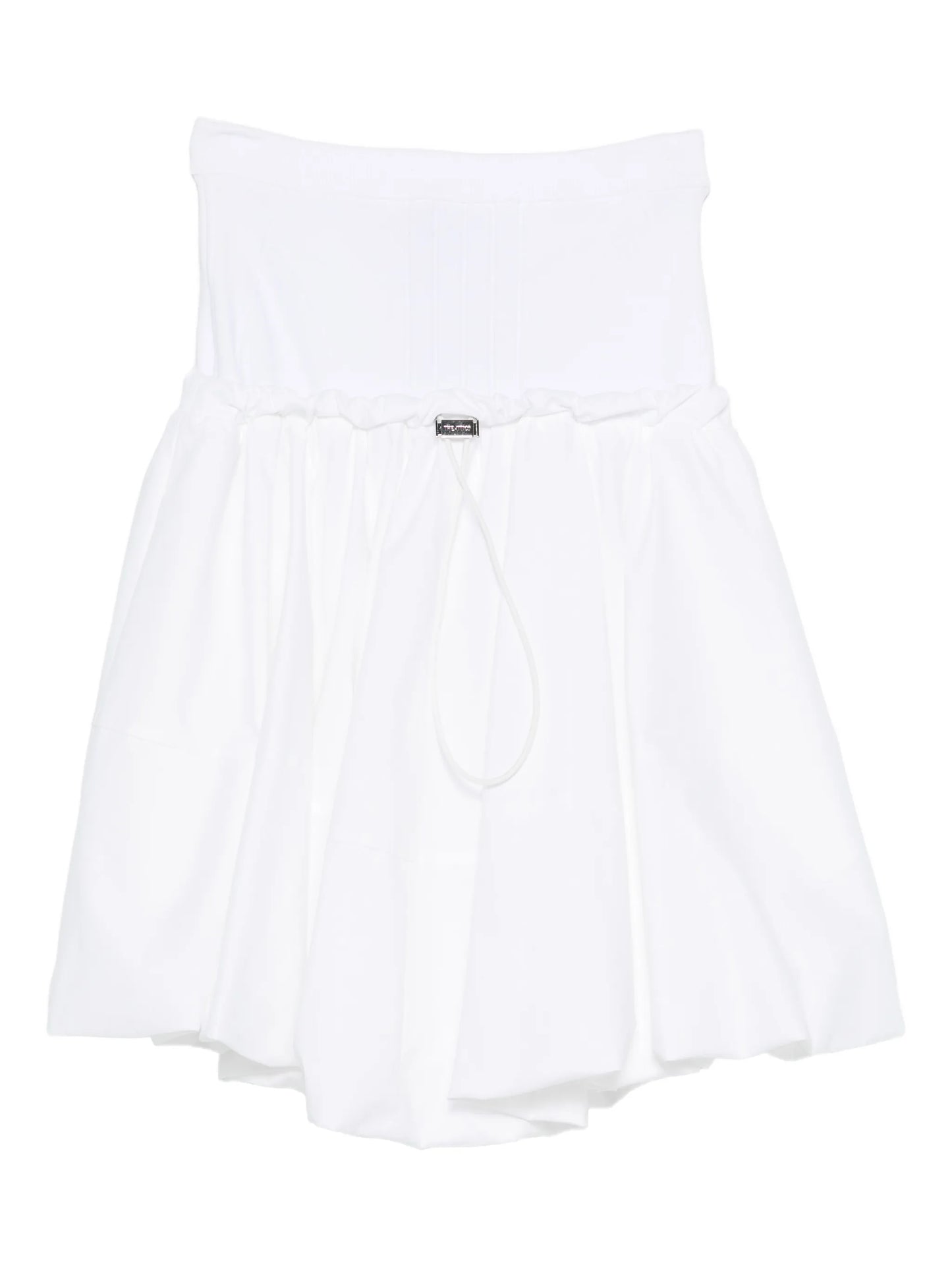 pleated midi skirt