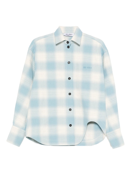 Eliza checked-pattern long-sleeve shirt