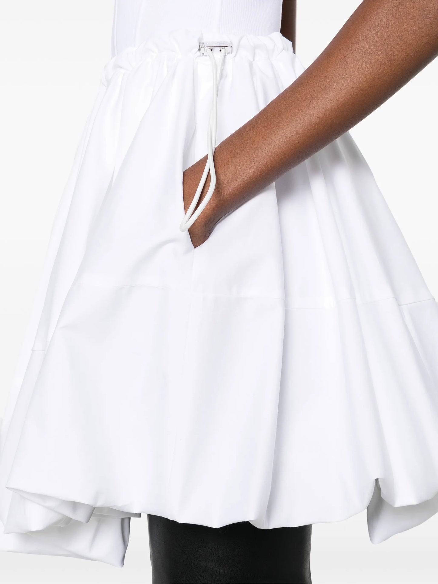 peplum-hem mini dress