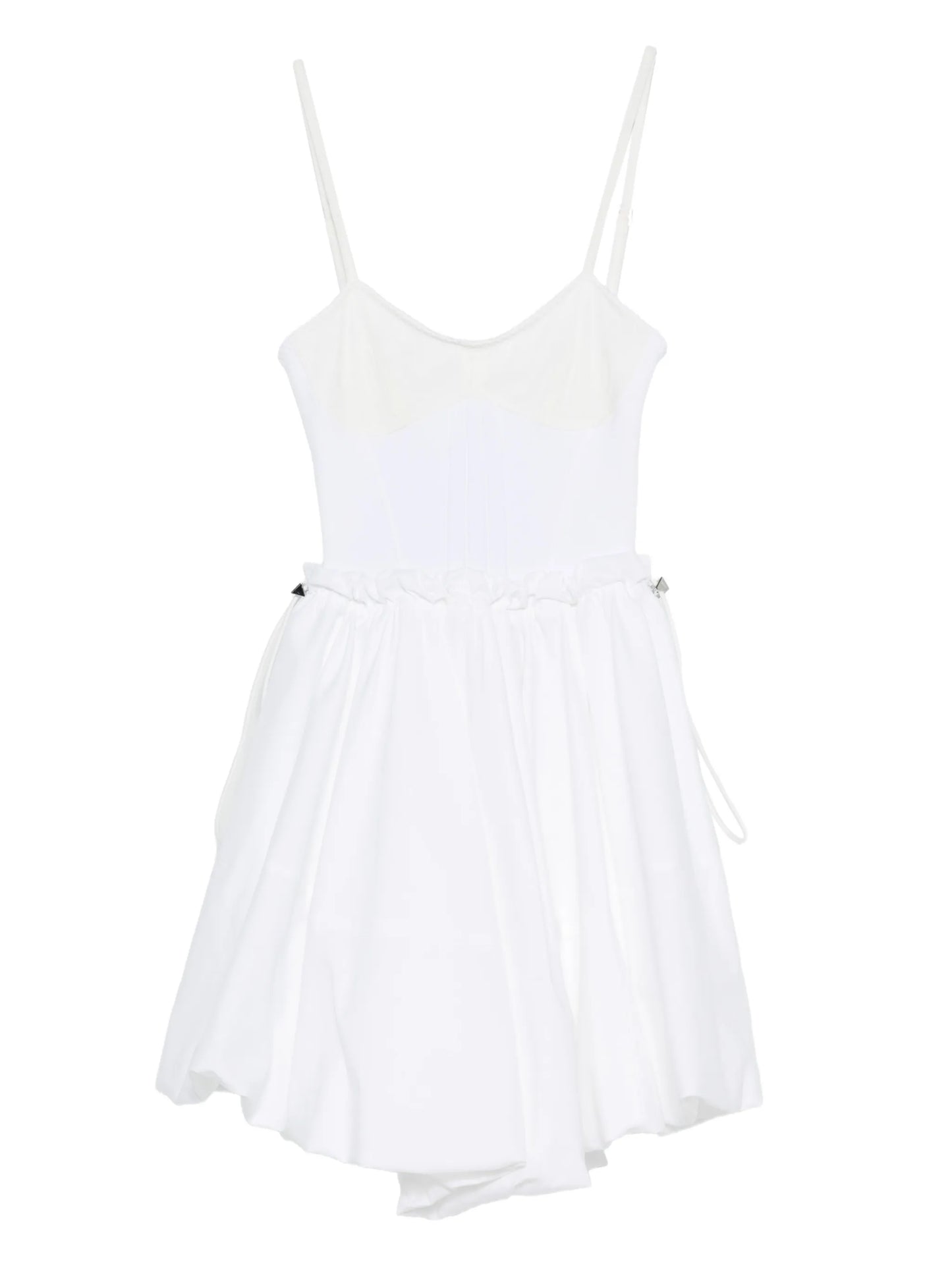 peplum-hem mini dress
