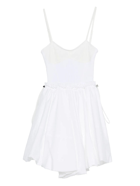 peplum-hem mini dress