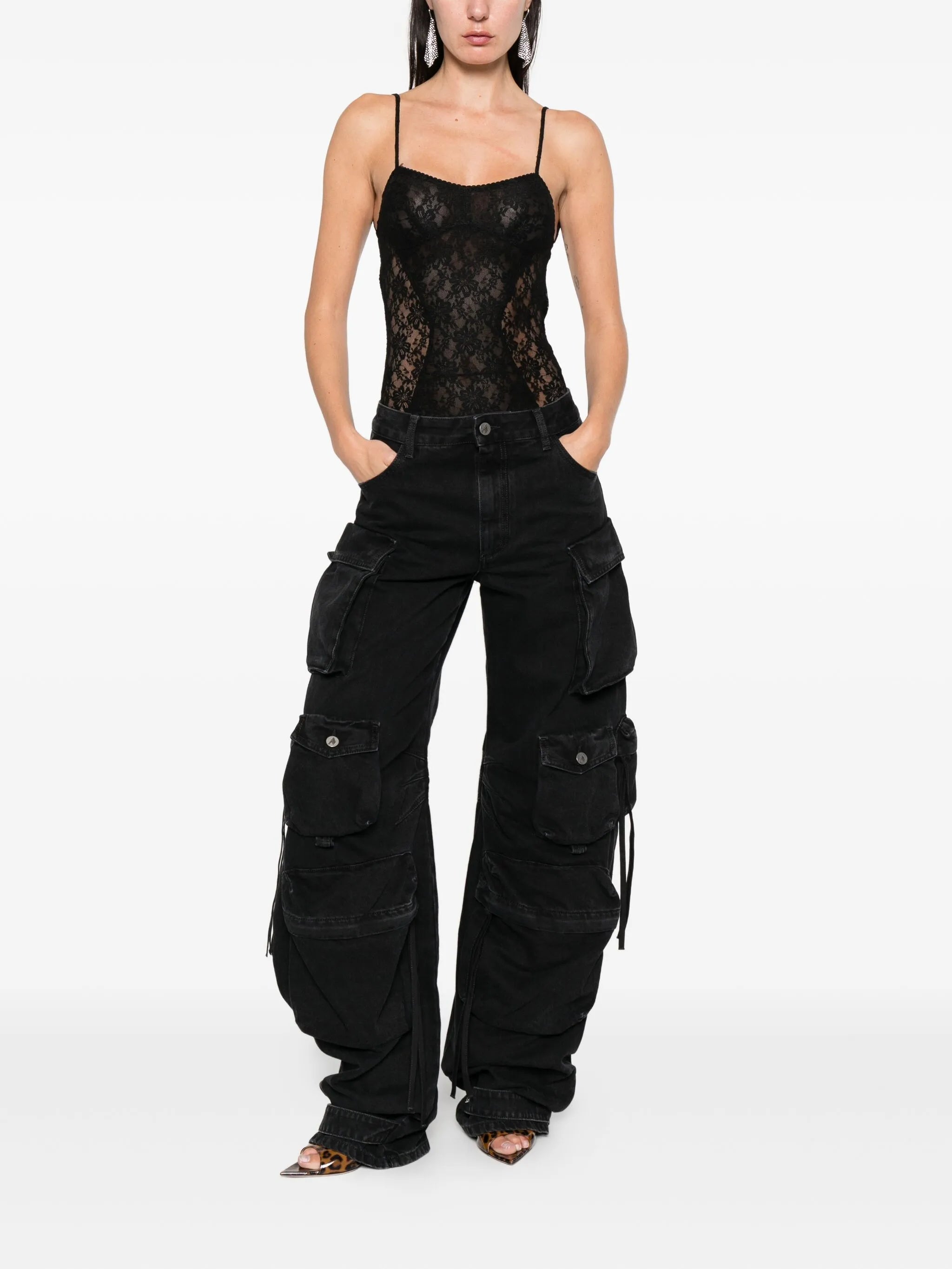 cargo-pockets jeans