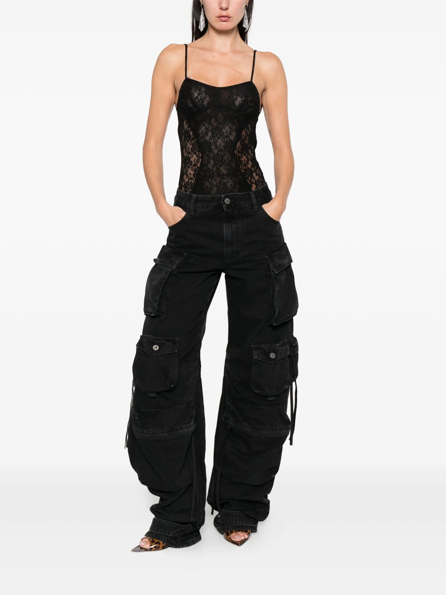 cargo-pockets jeans