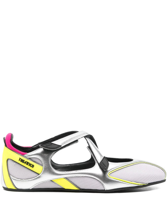 Floor 01 holographic ballet flats