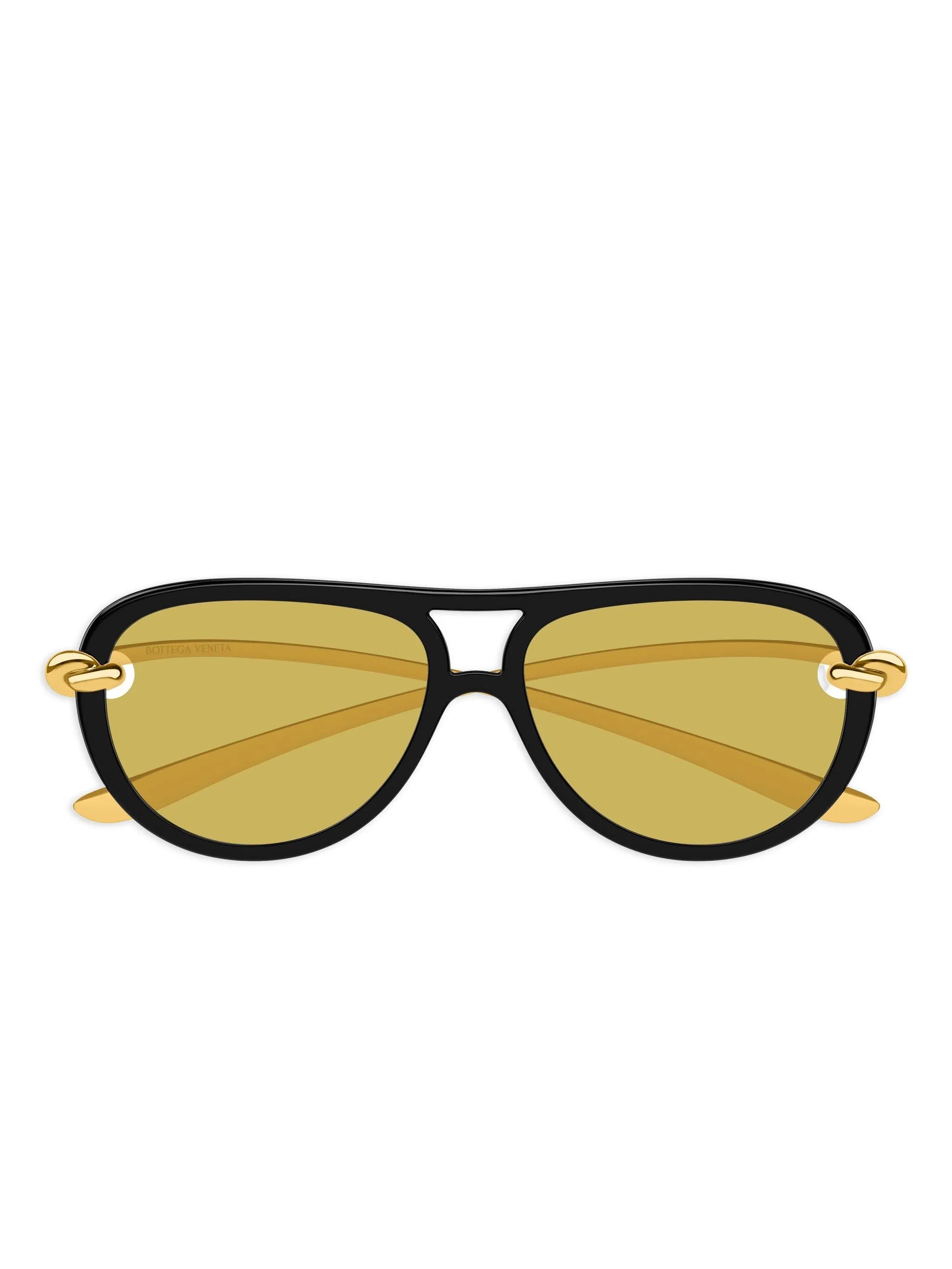 knot-detail pilot-frame sunglasses