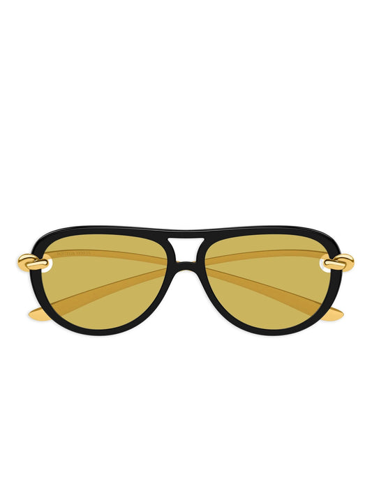 knot-detail pilot-frame sunglasses