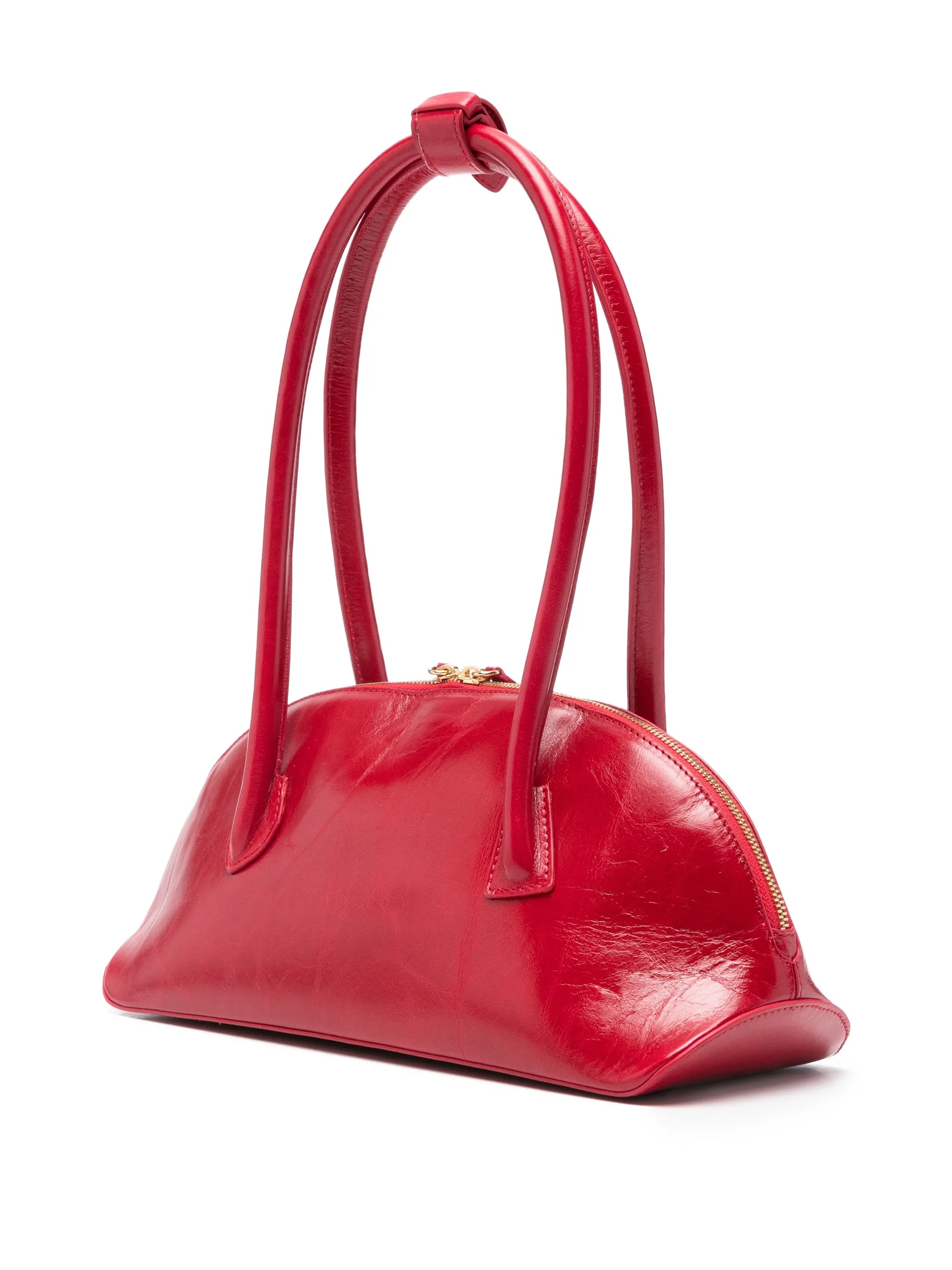 Dome zipped shoulder bag