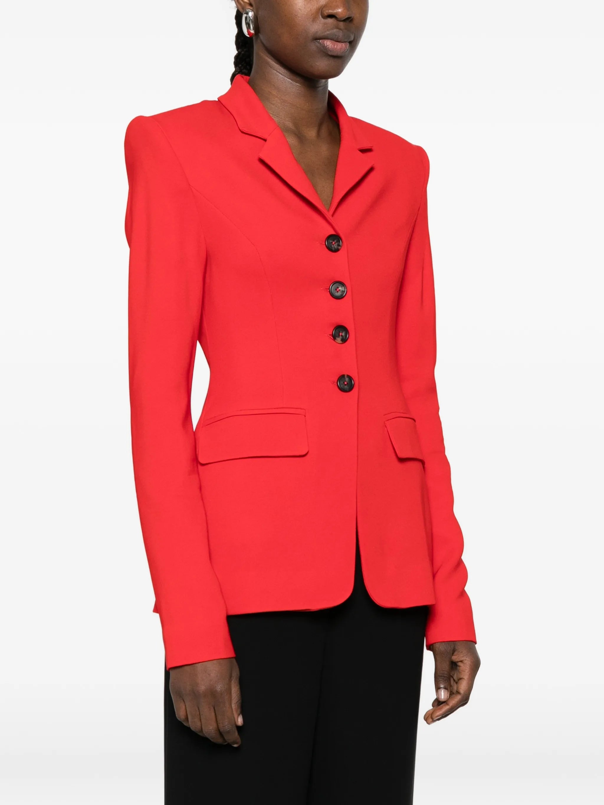 Merl buttoned flap-pocket blazer