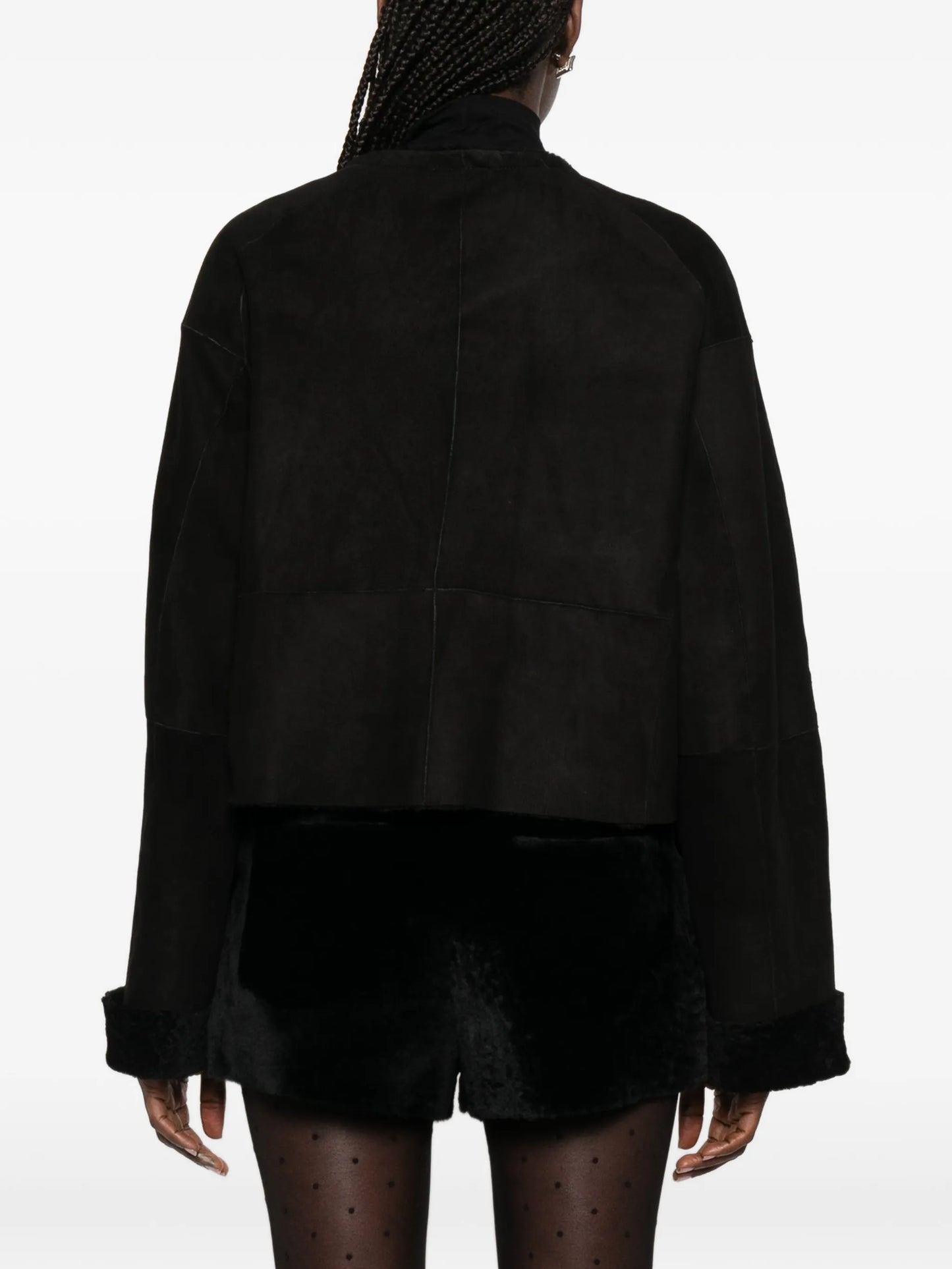 Willow buttoned leather jacket