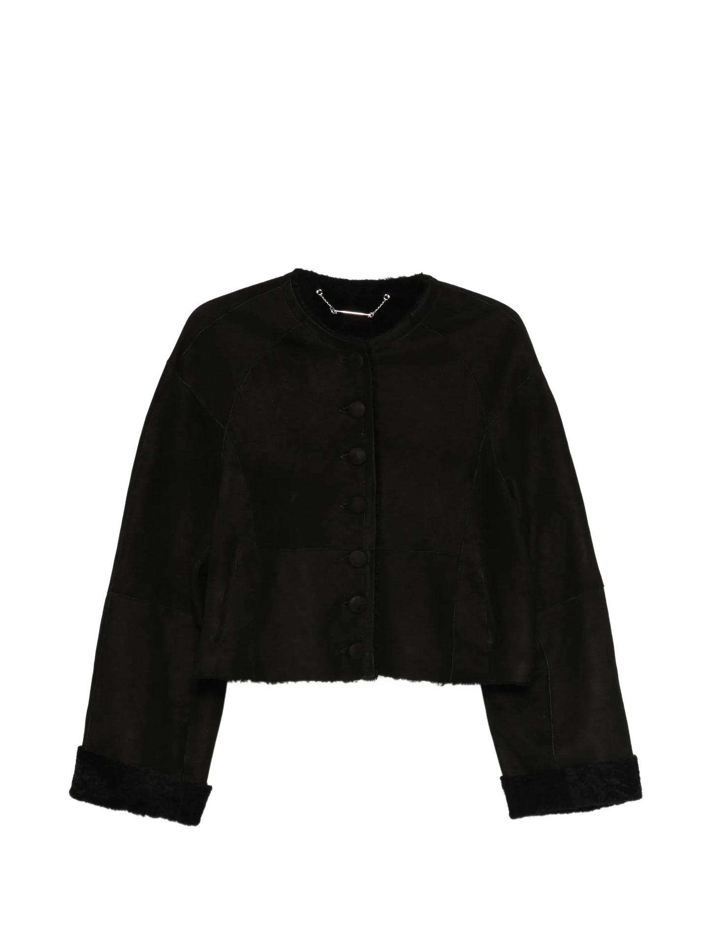 Willow buttoned leather jacket