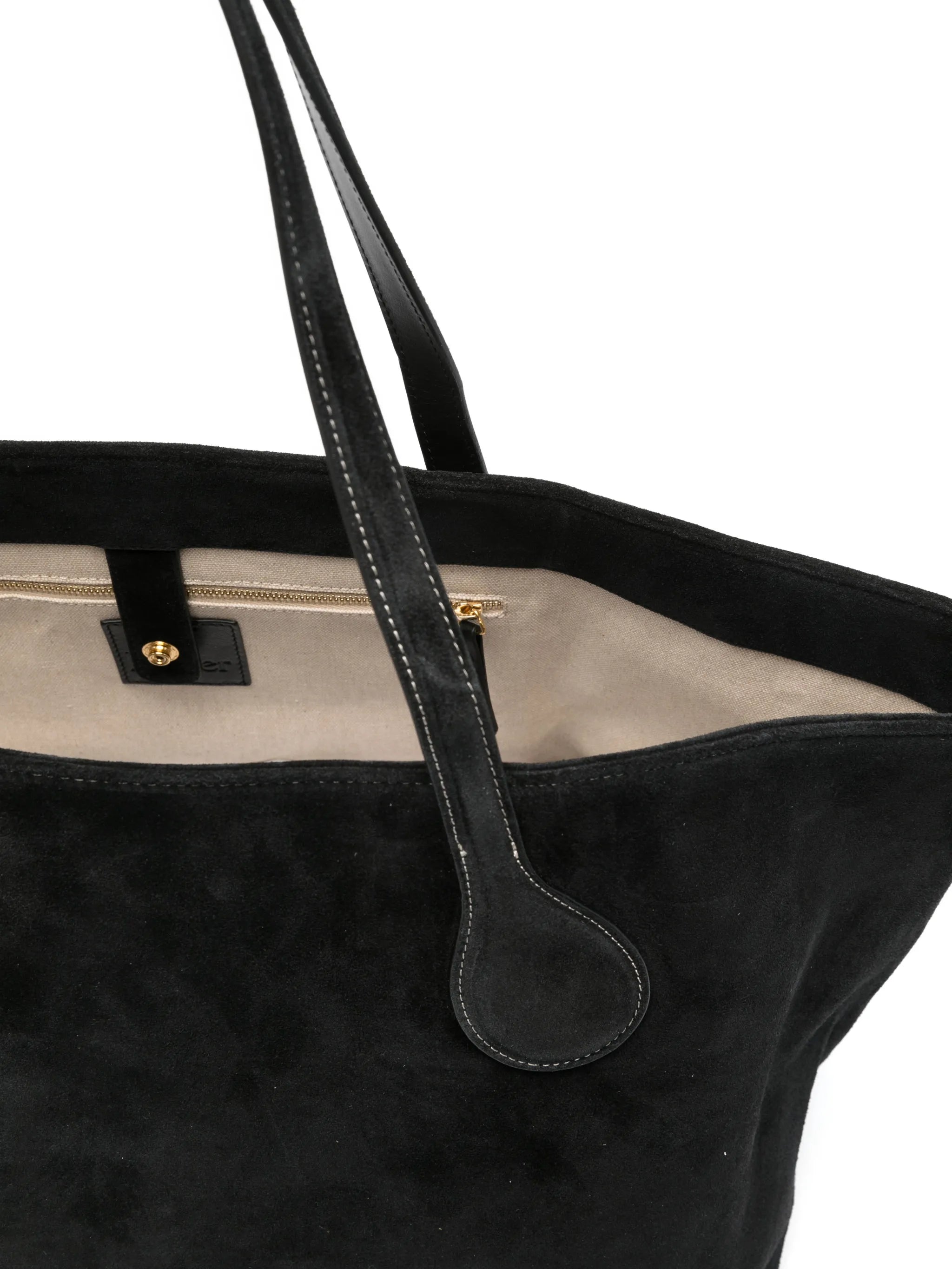 Mega Sprout suede tote bag