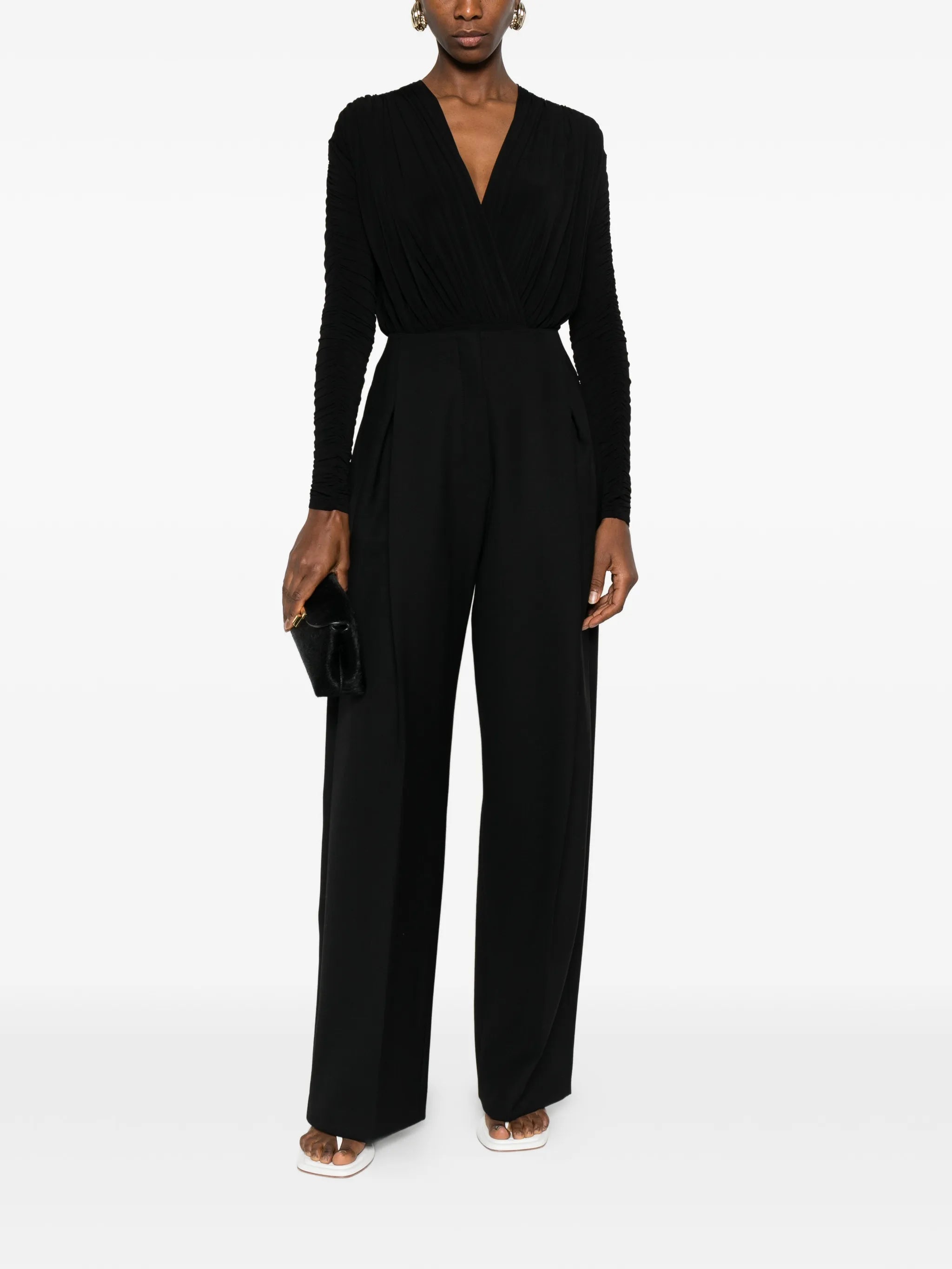 V-neck bodysuit