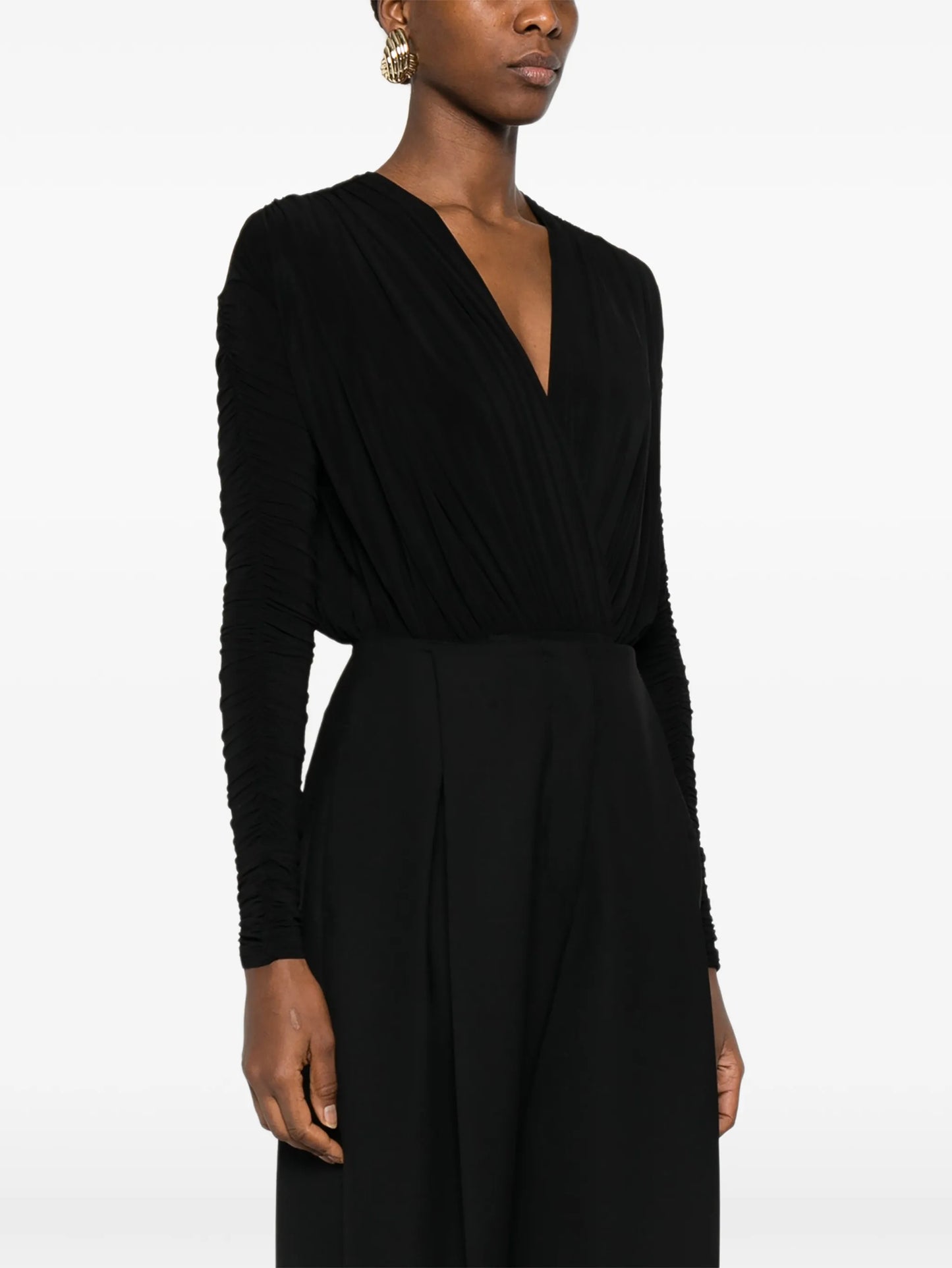 V-neck bodysuit
