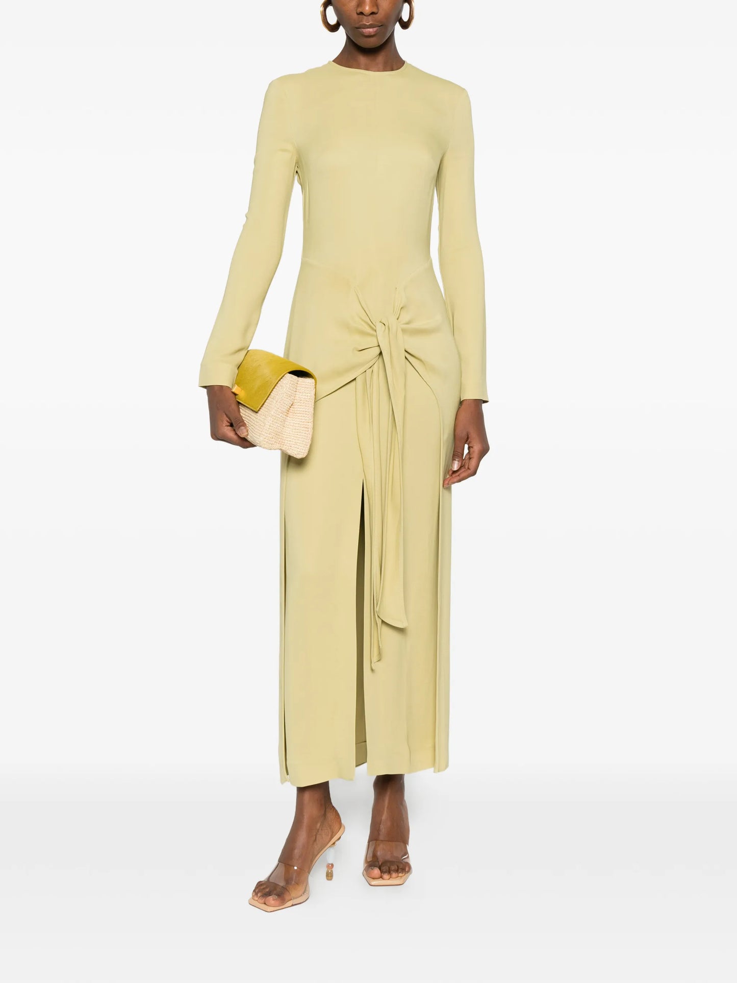 long-sleeve maxi dress