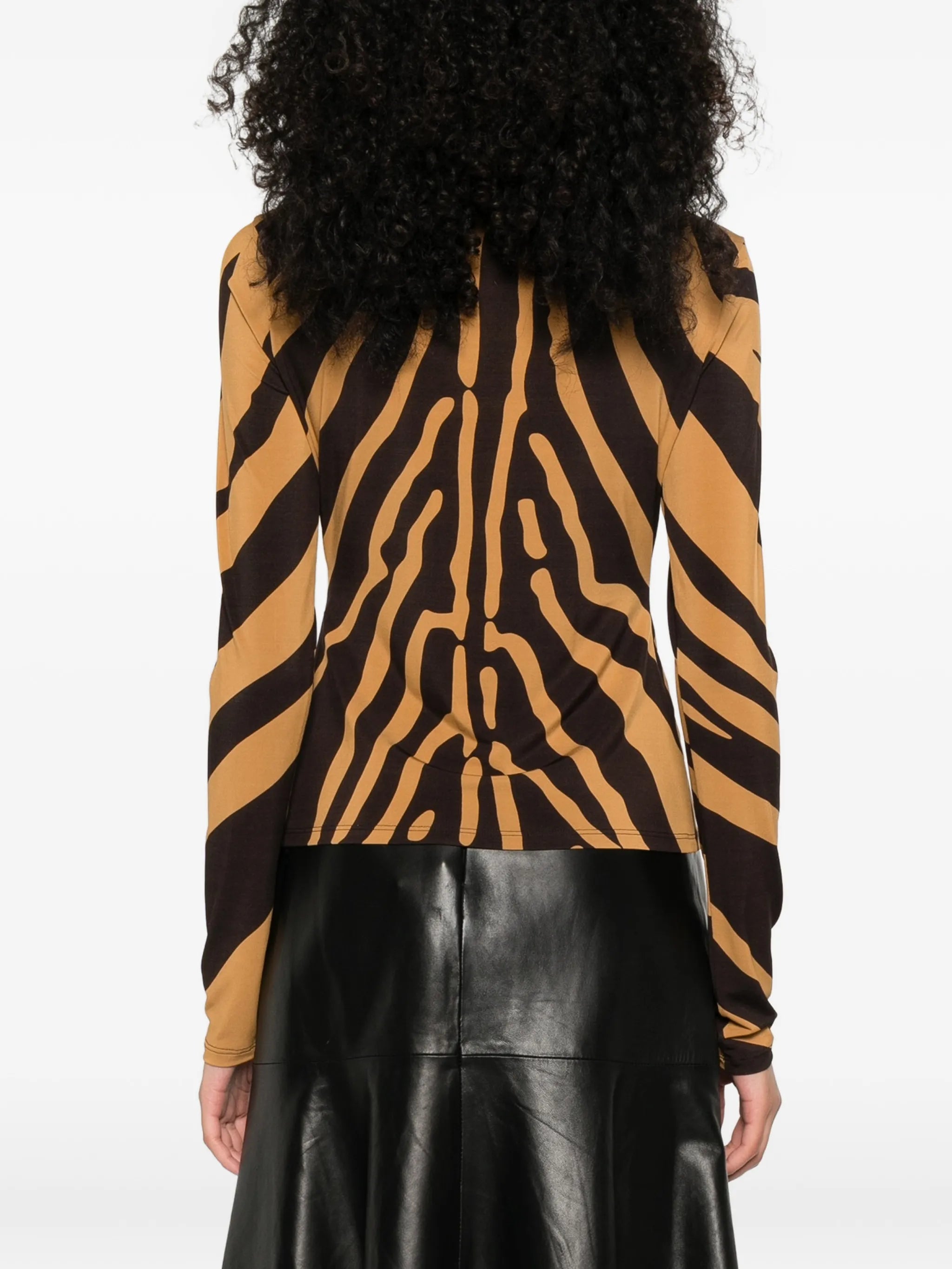 zebra print top