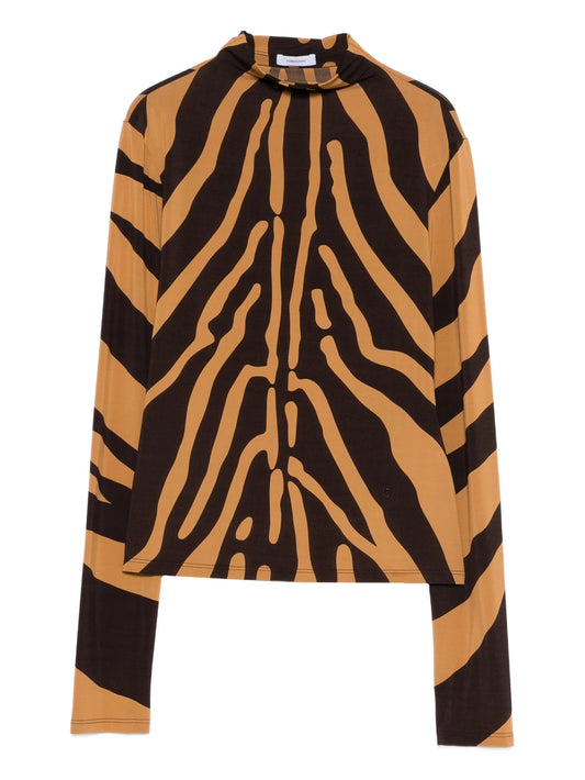 zebra print top