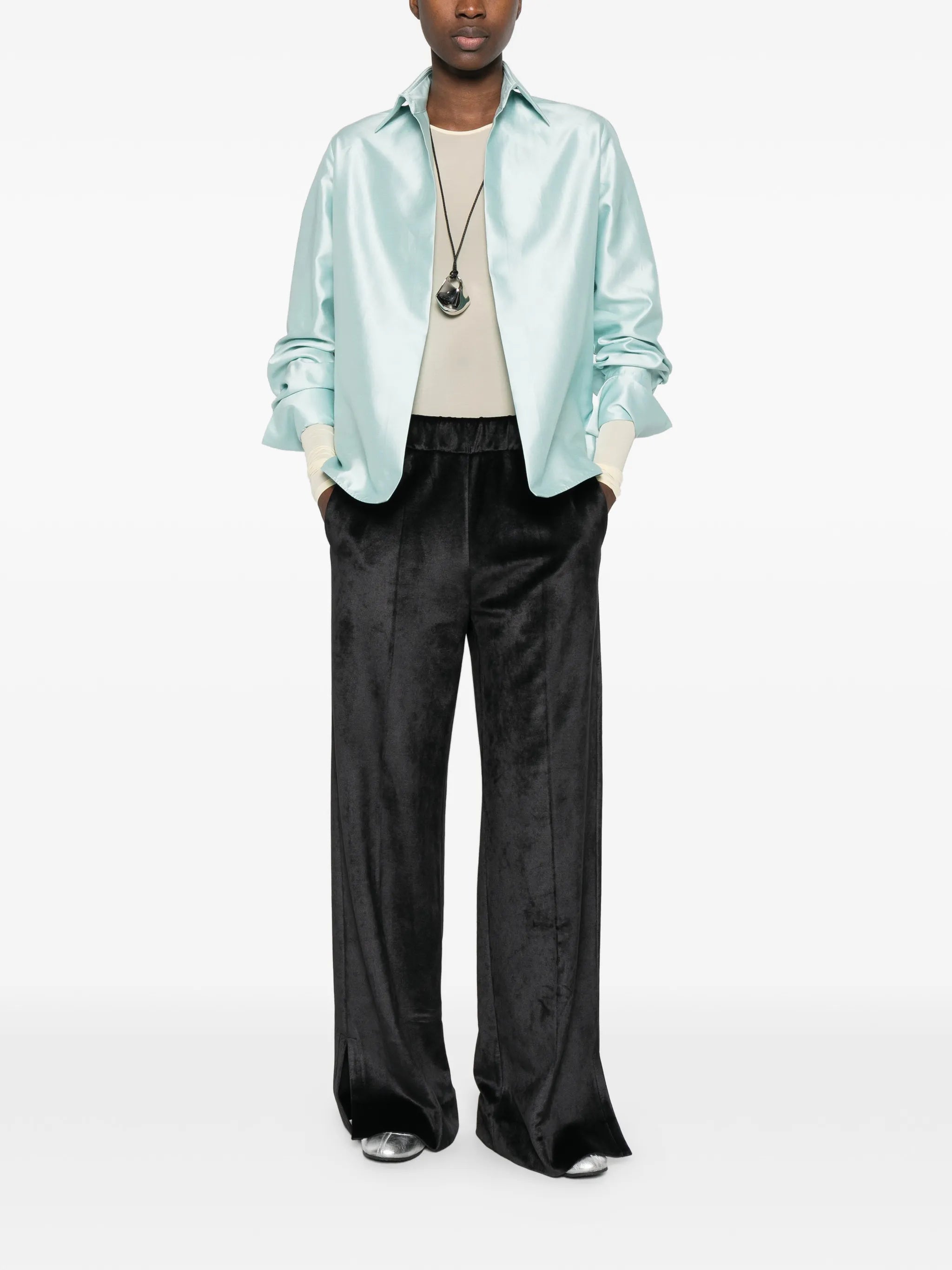 velvet trousers