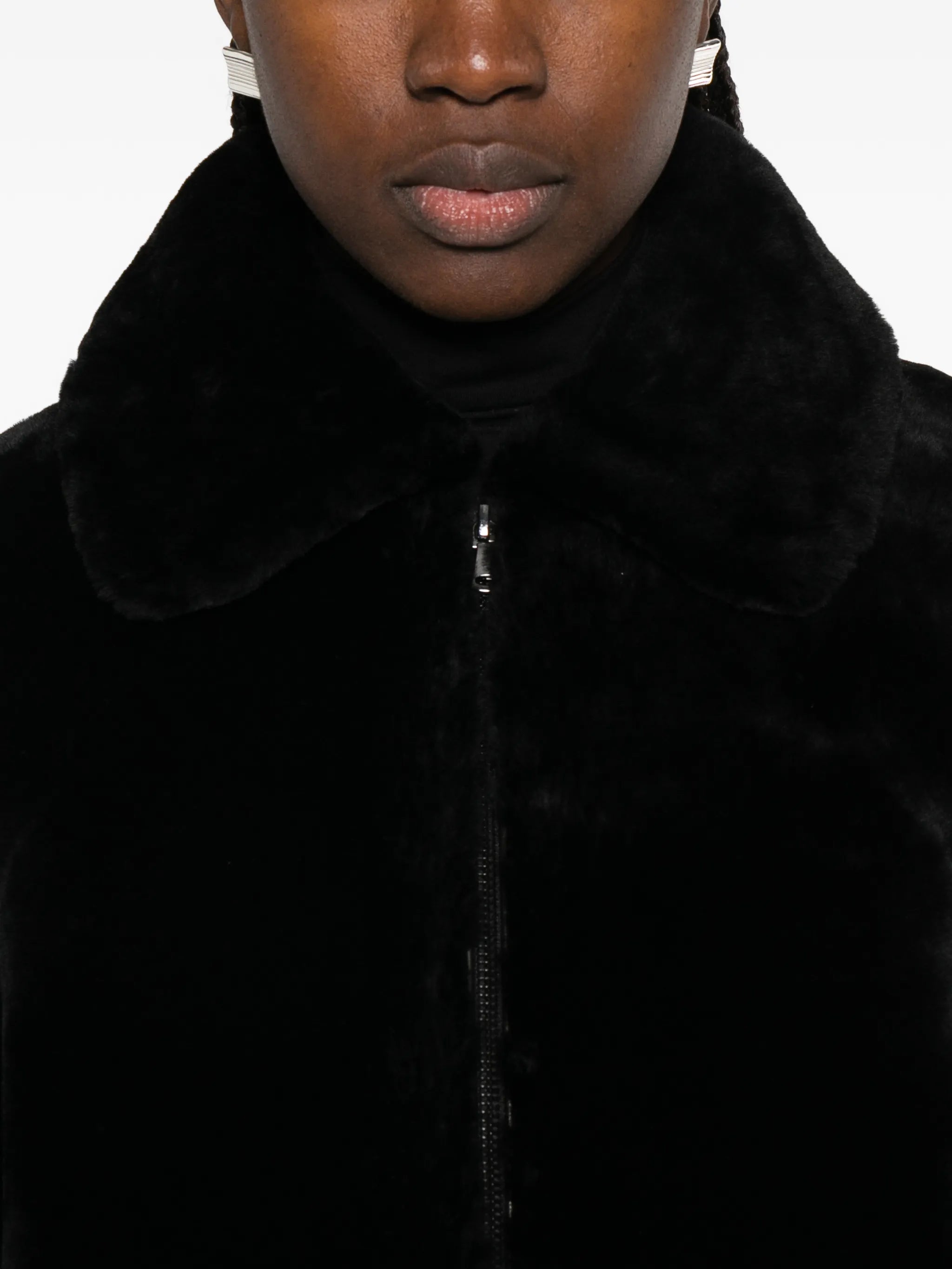 Plush bomber jacket