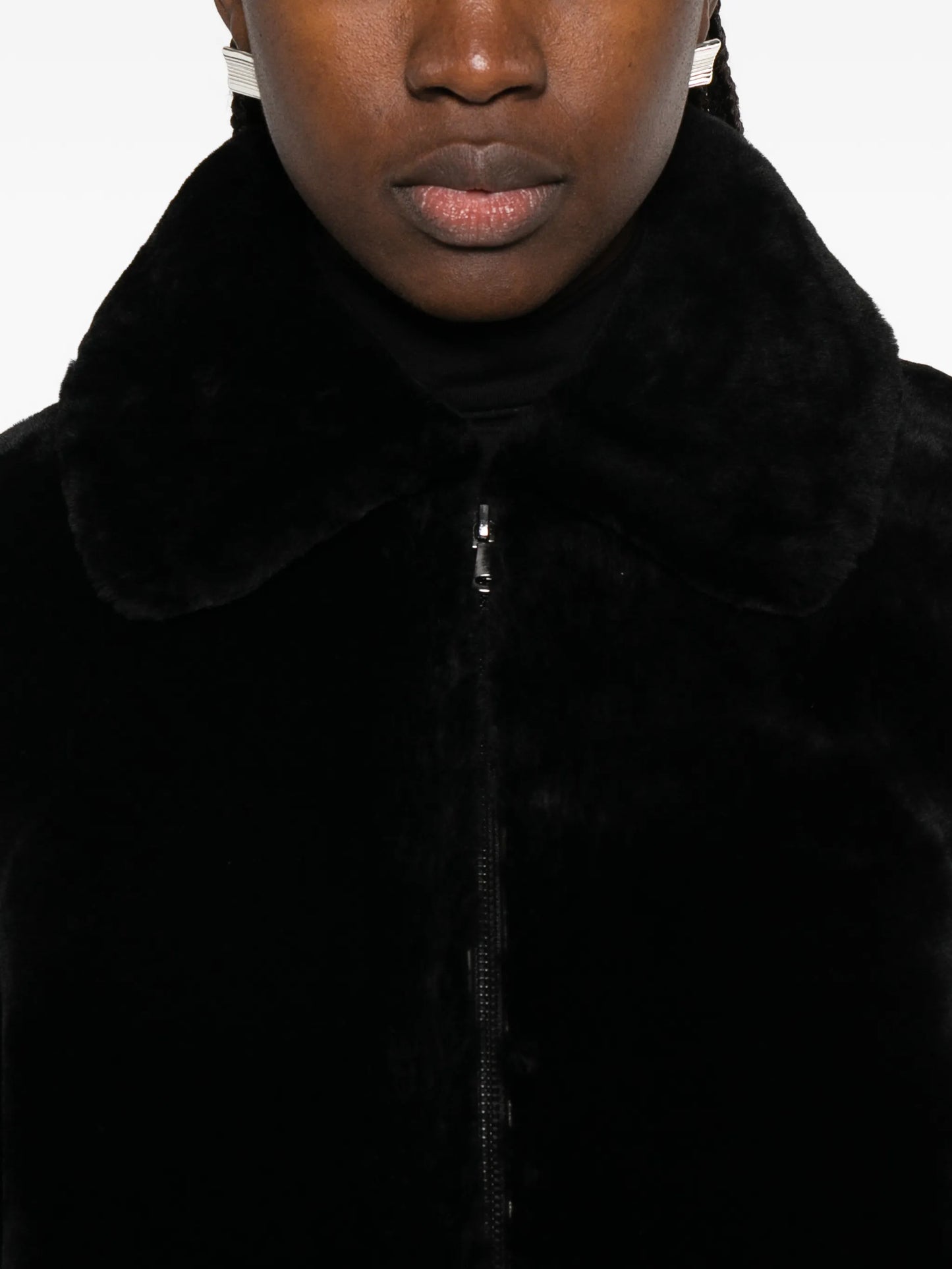 Plush bomber jacket