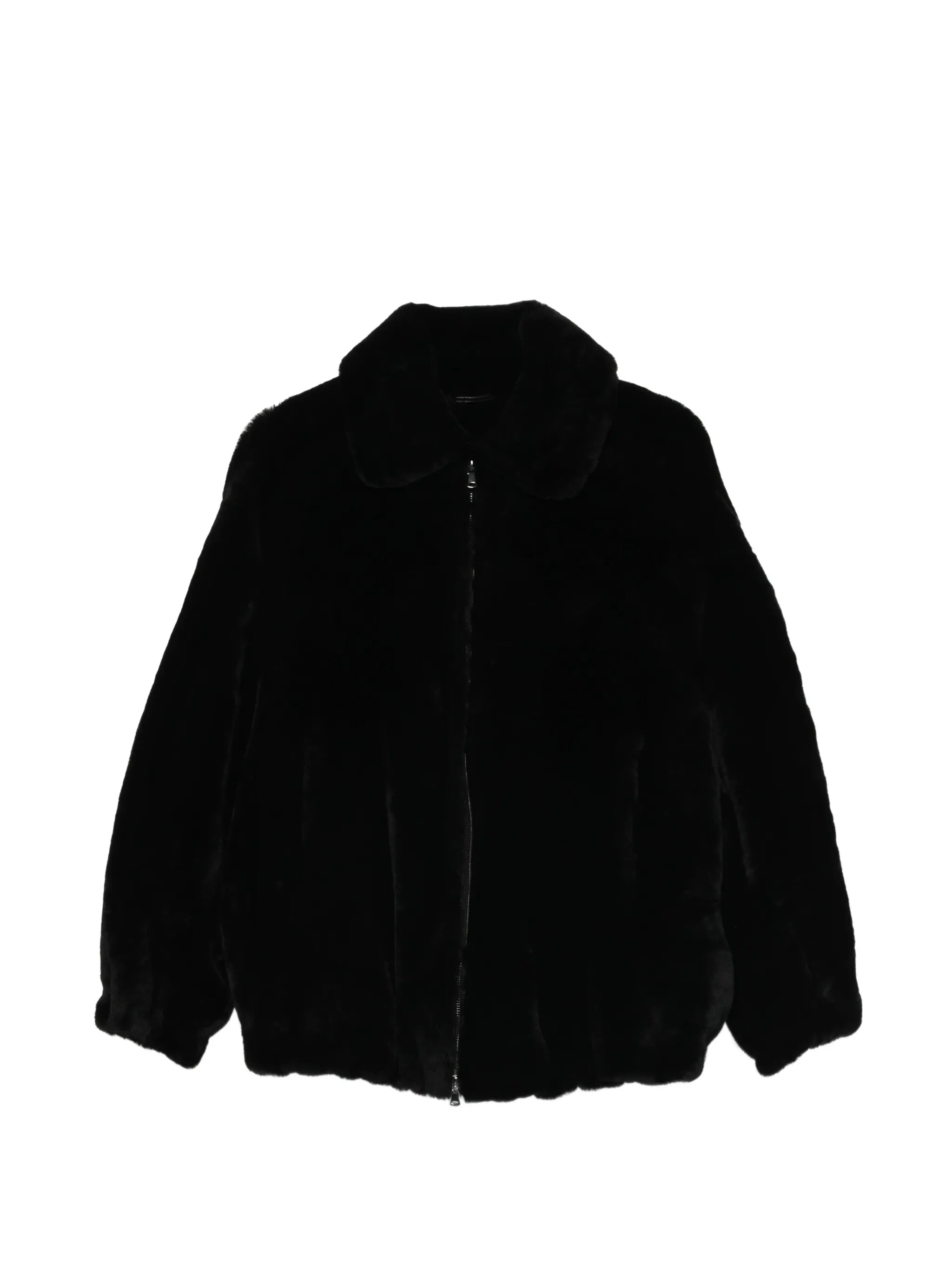 Plush bomber jacket
