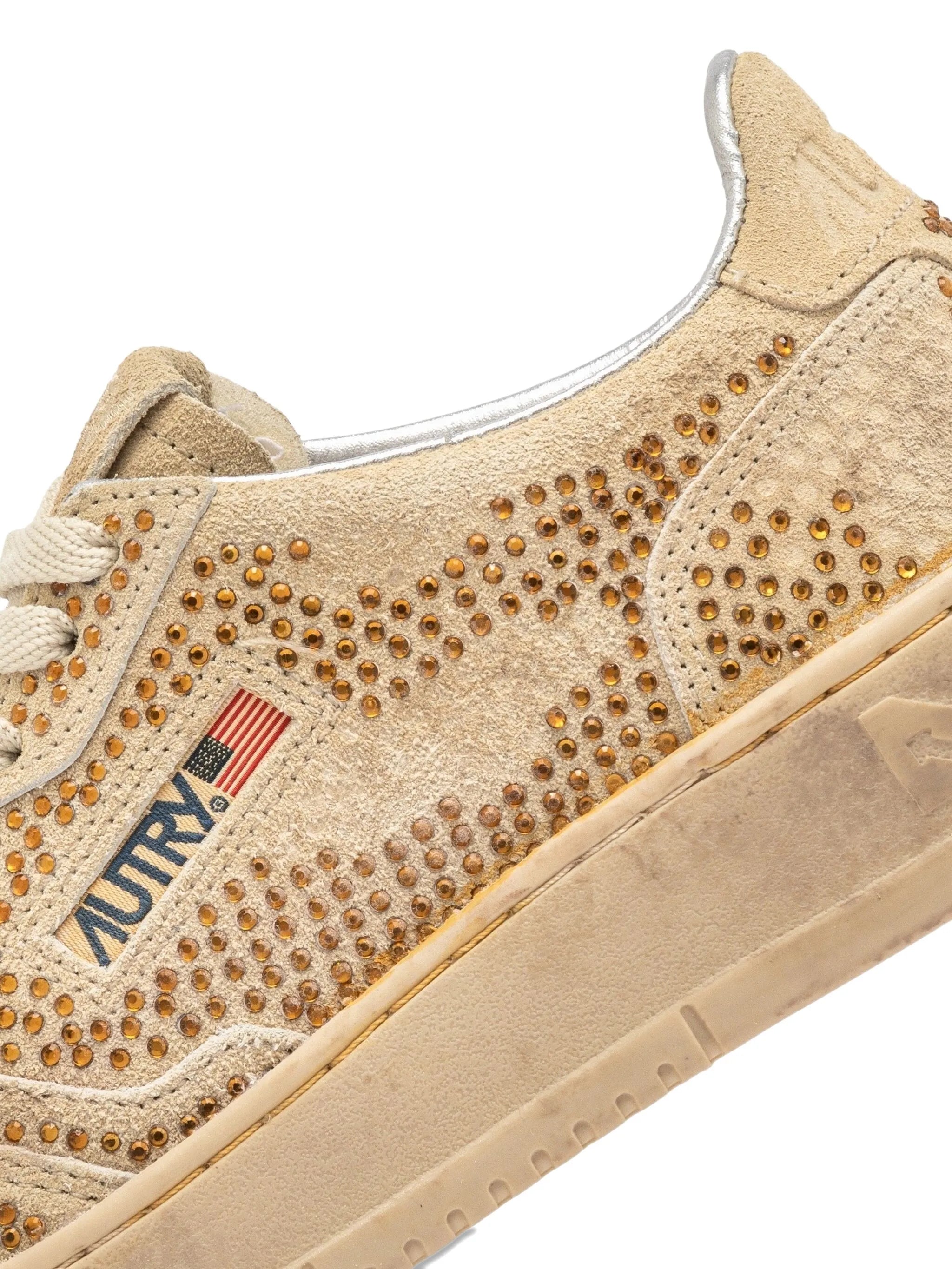 Medalist low rhinestones sneakers