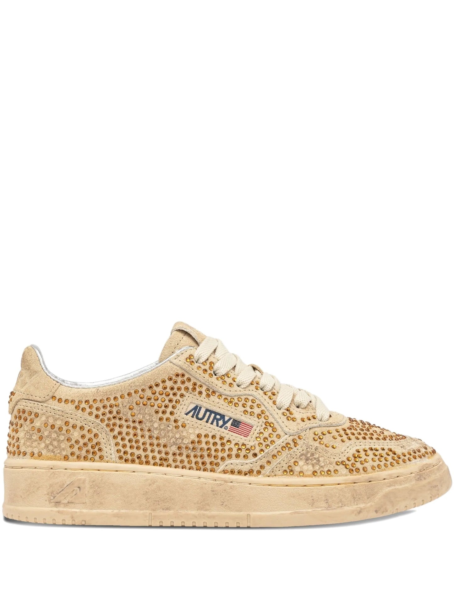 Medalist low rhinestones sneakers