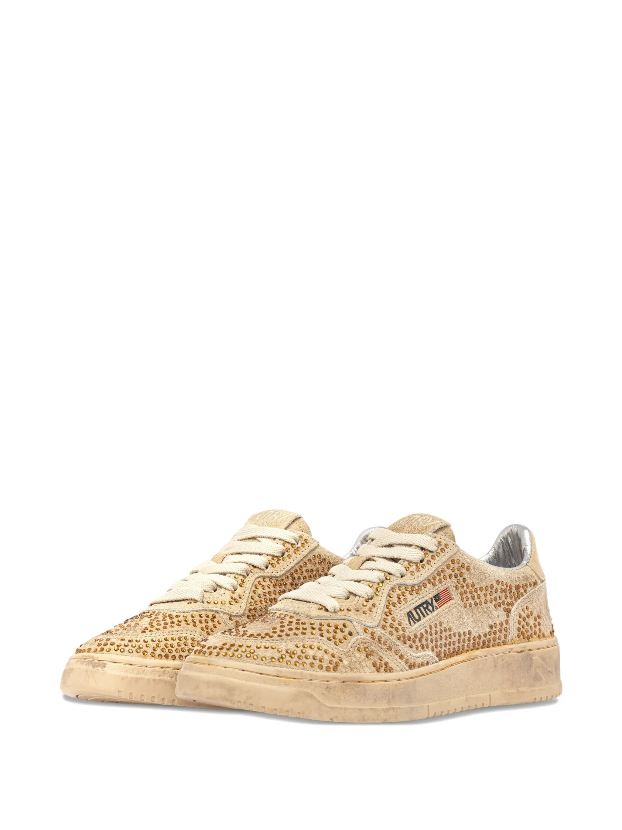 Medalist low rhinestones sneakers