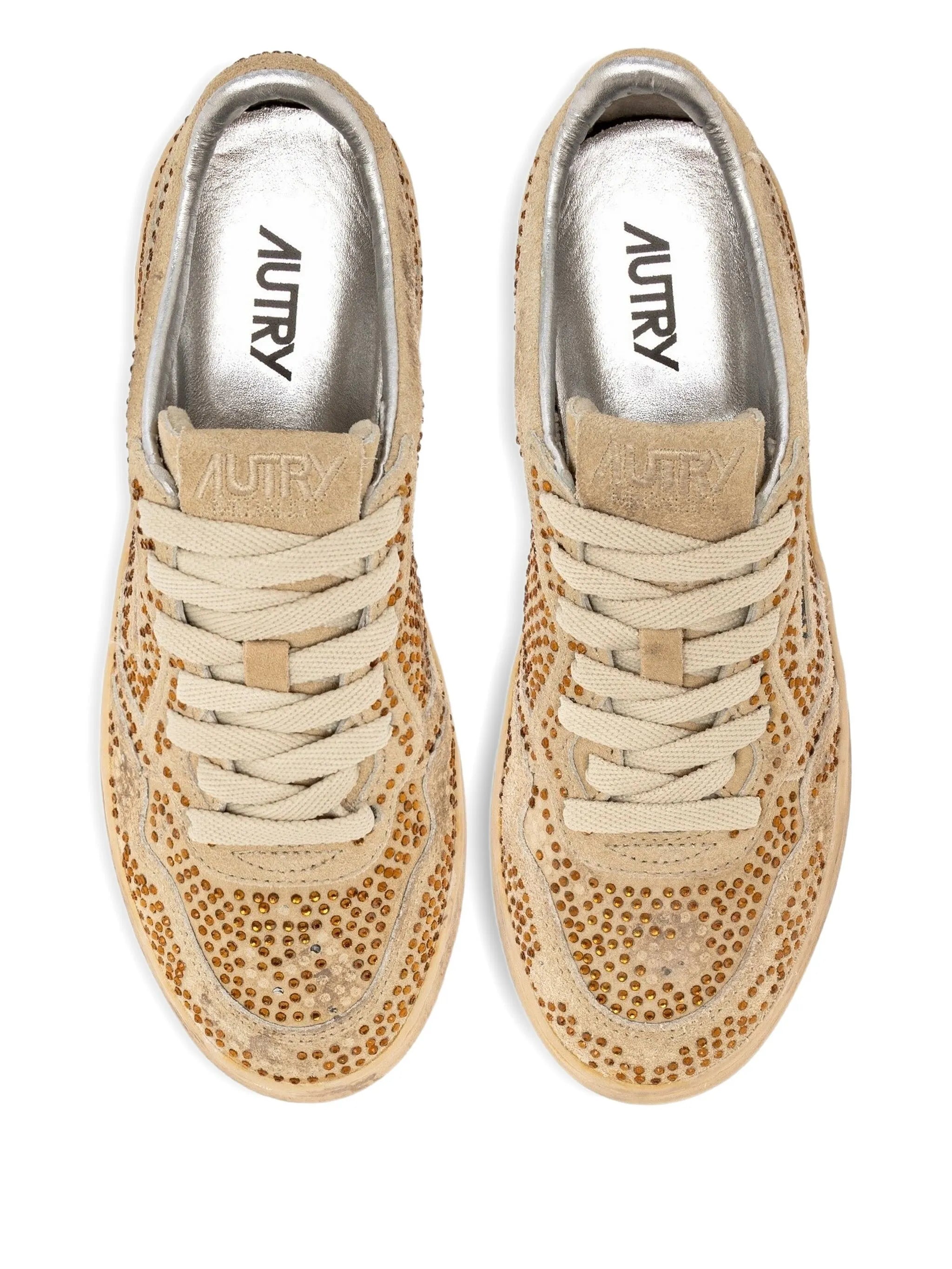 Medalist low rhinestones sneakers