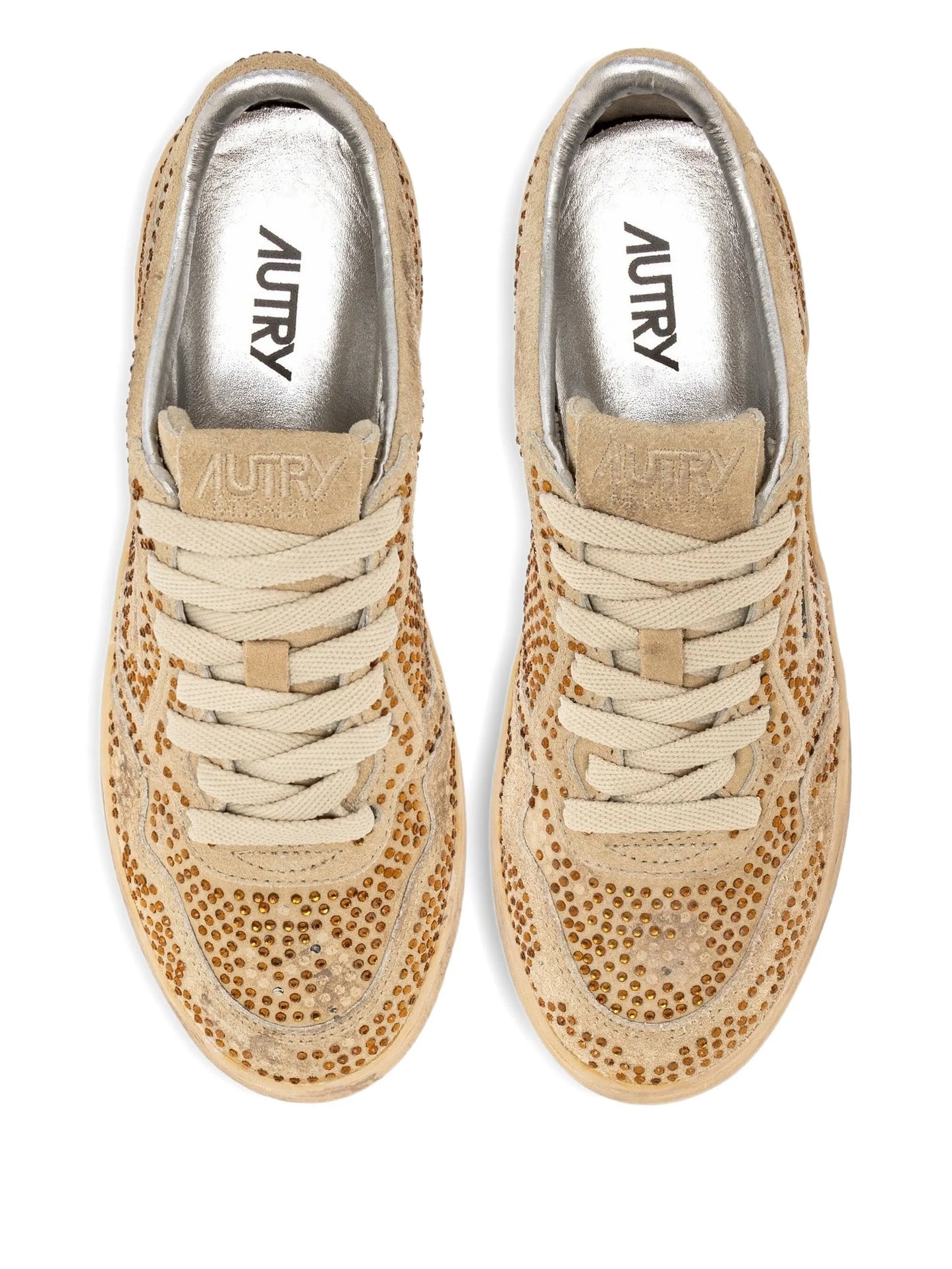 Medalist low rhinestones sneakers