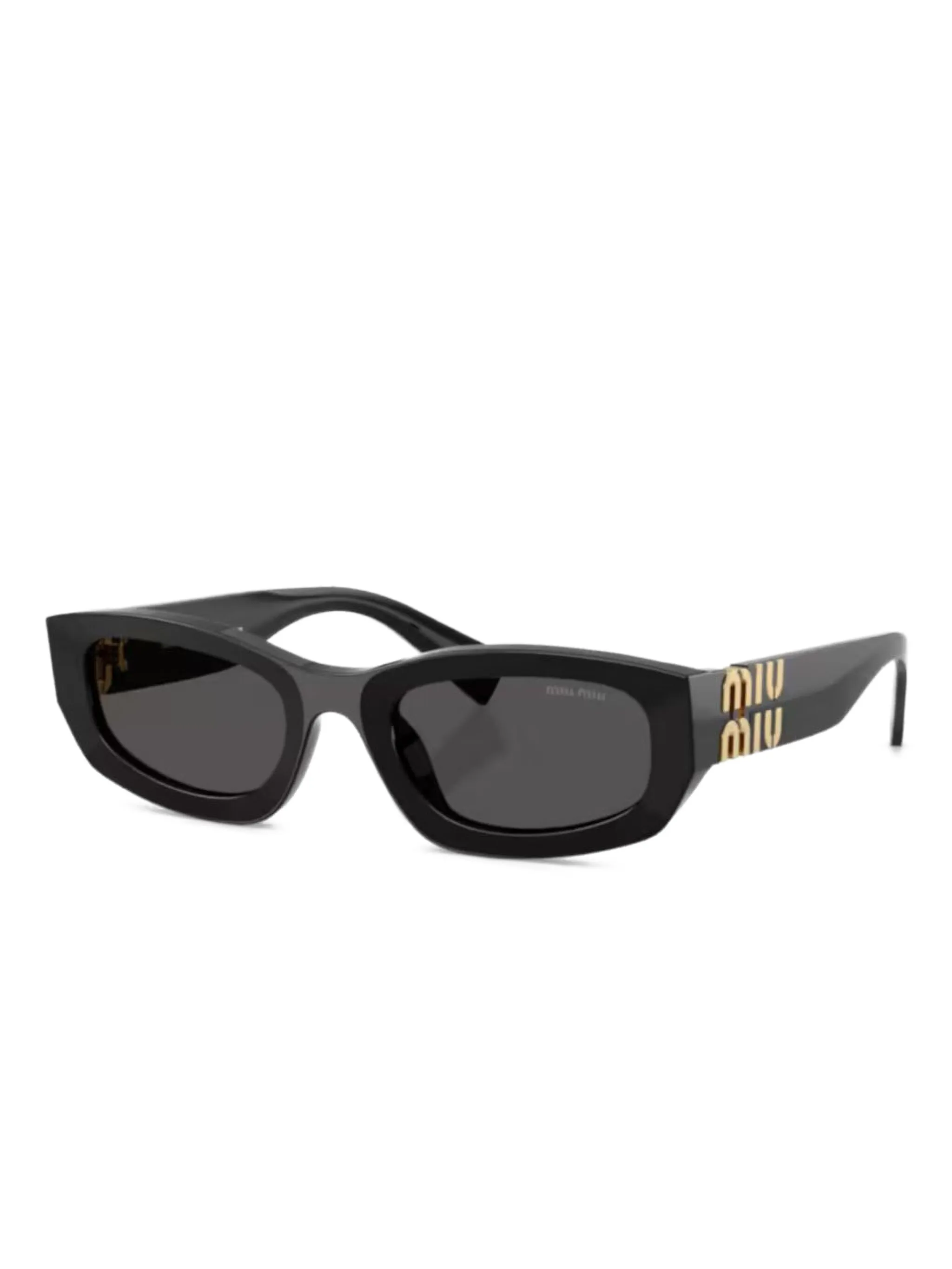 logo-detail geometric-frame sunglasses
