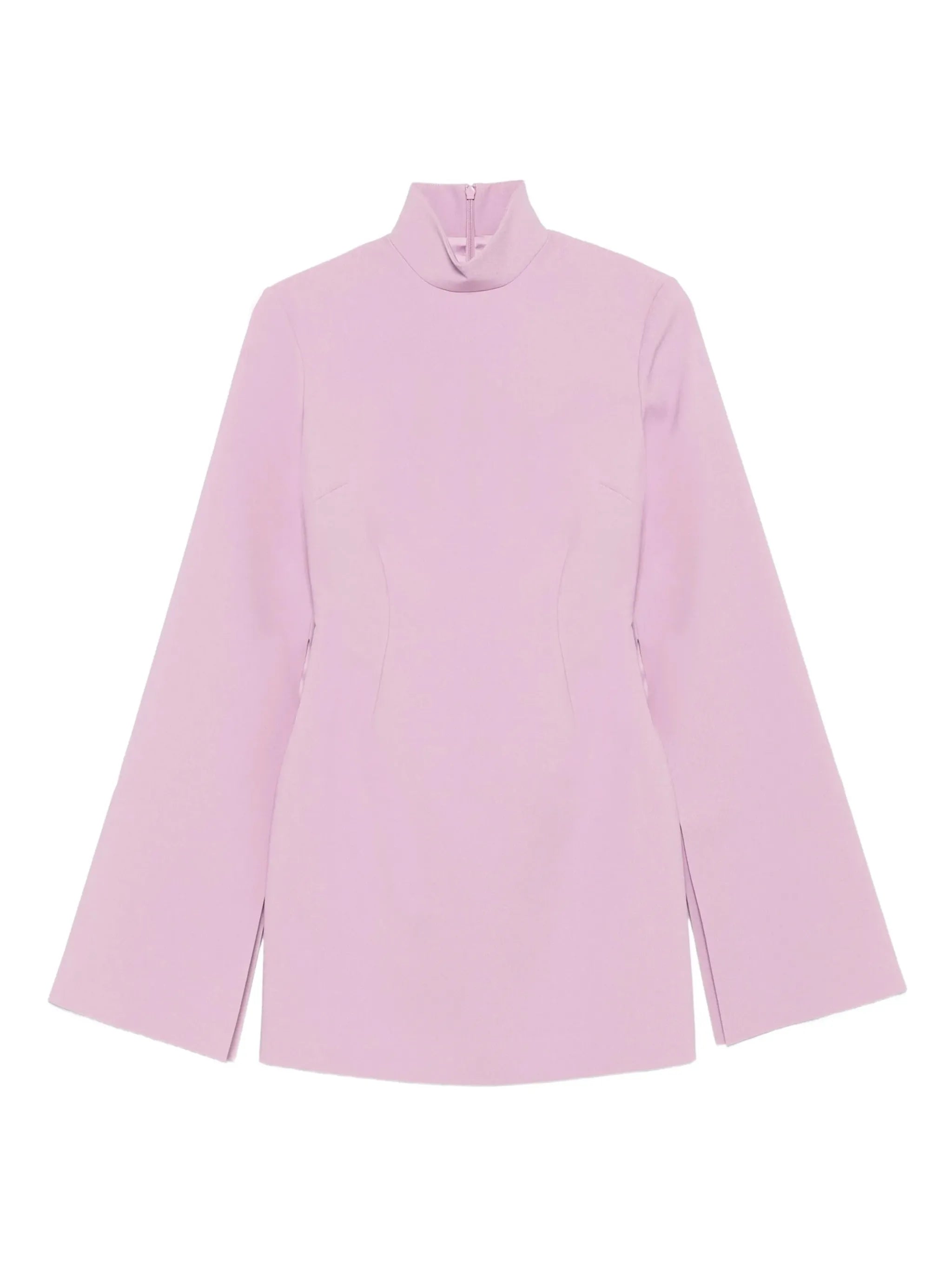 funnel-neck mini dress