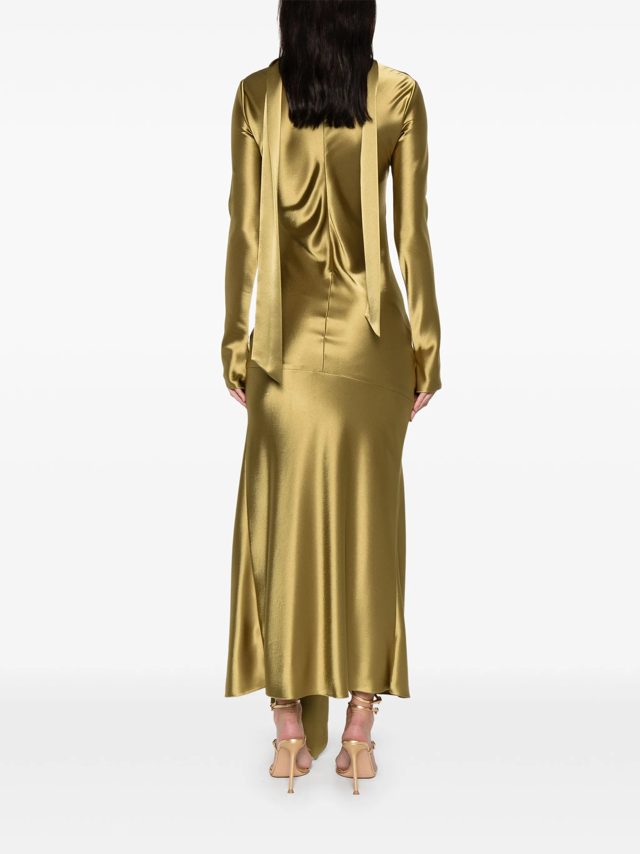 Emilie tie midi dress