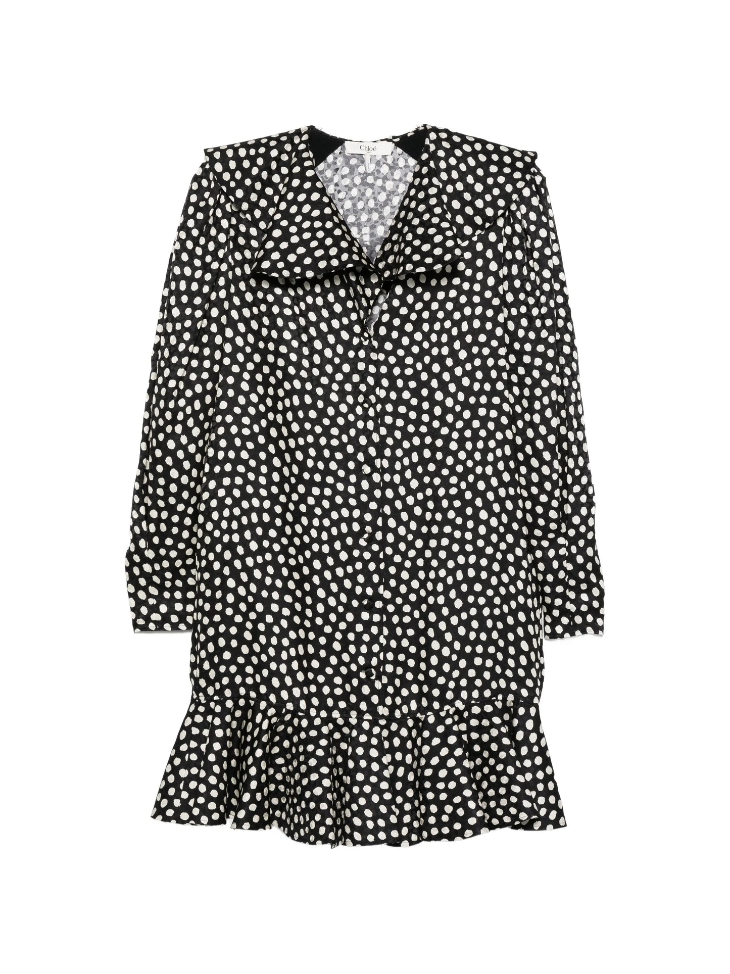polka dot-pattern dress