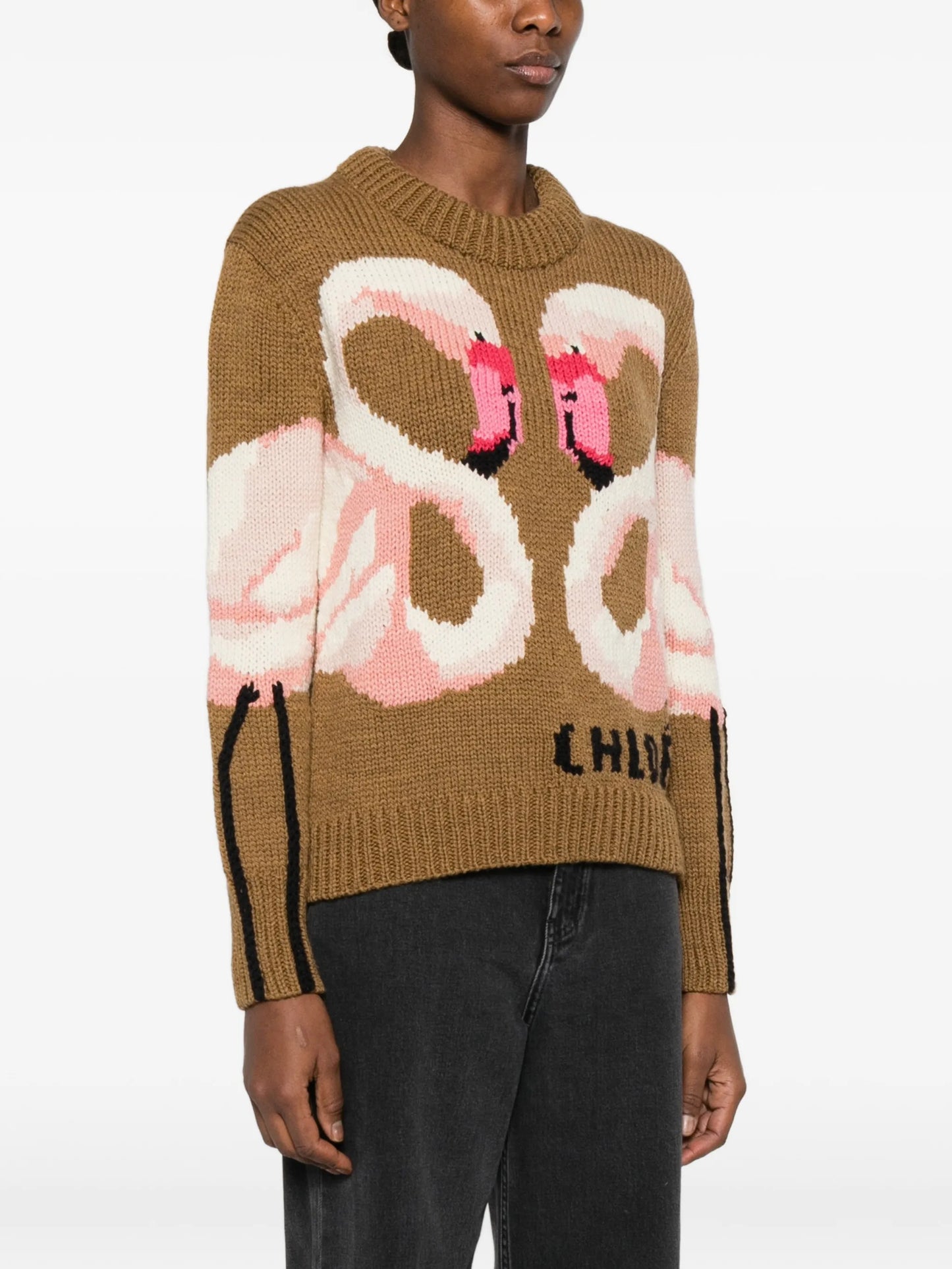 intarsia-knit sweater