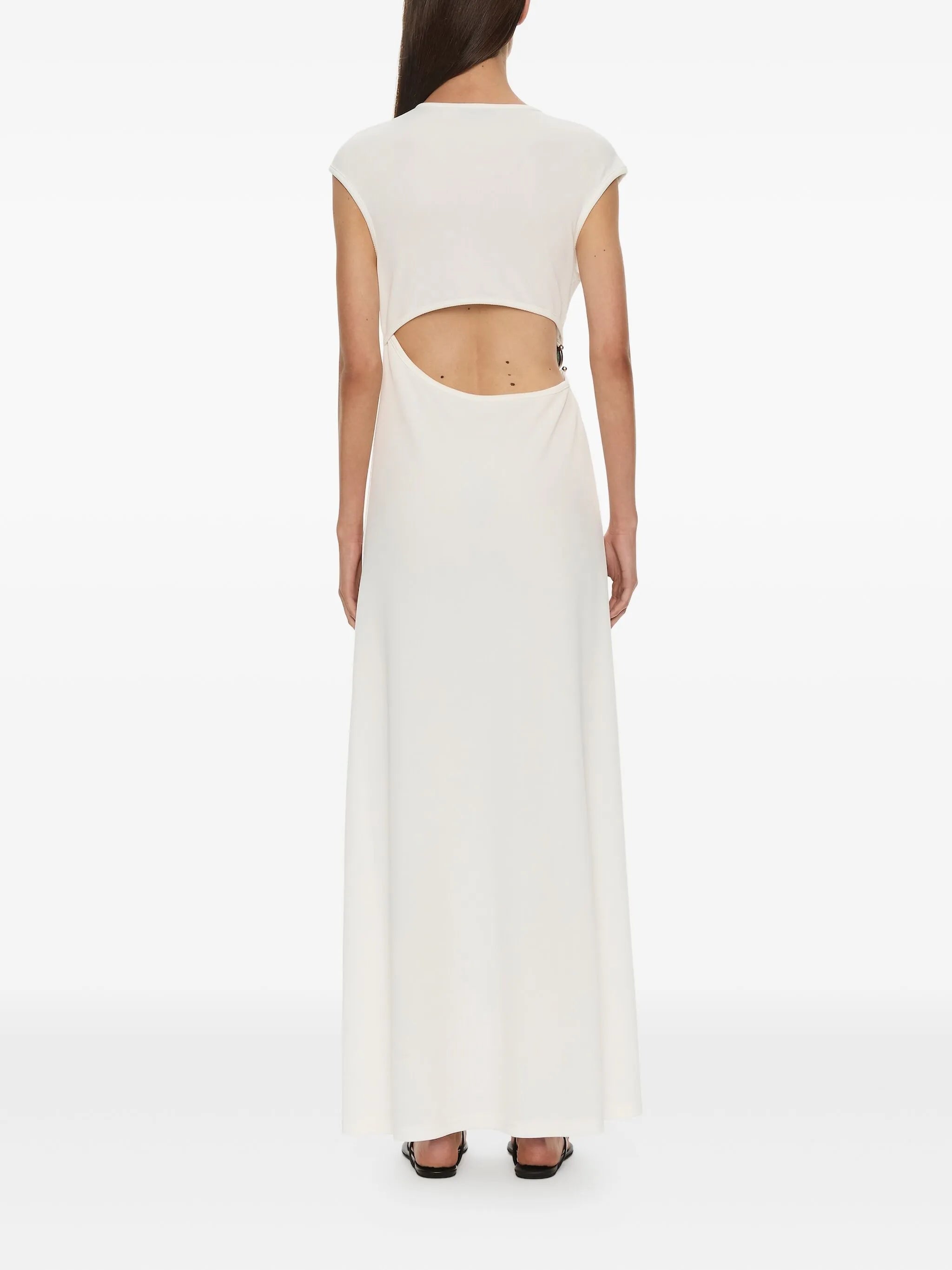 ruched maxi dress