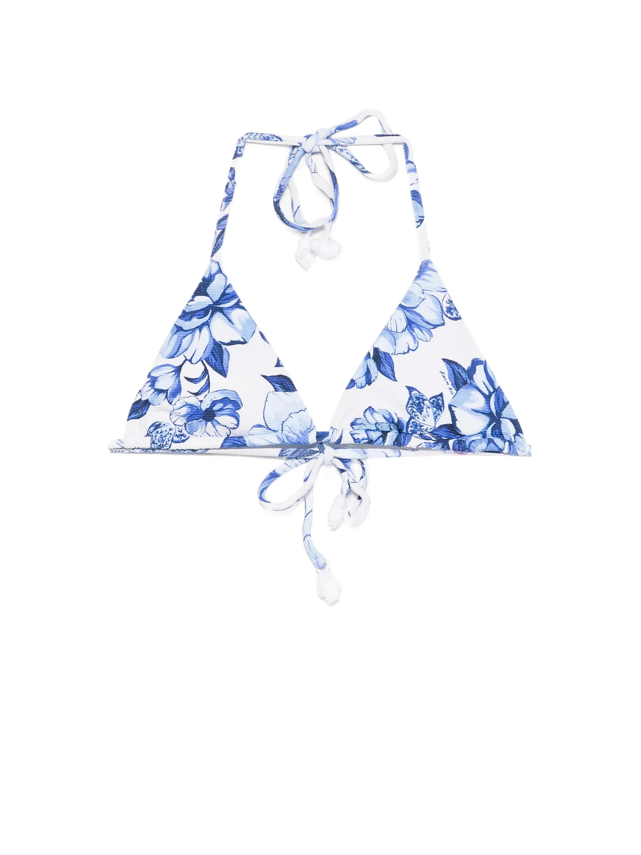 floral triangle bikini top