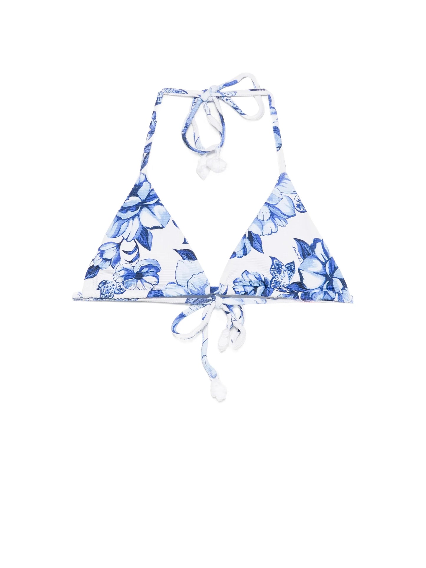 floral triangle bikini top
