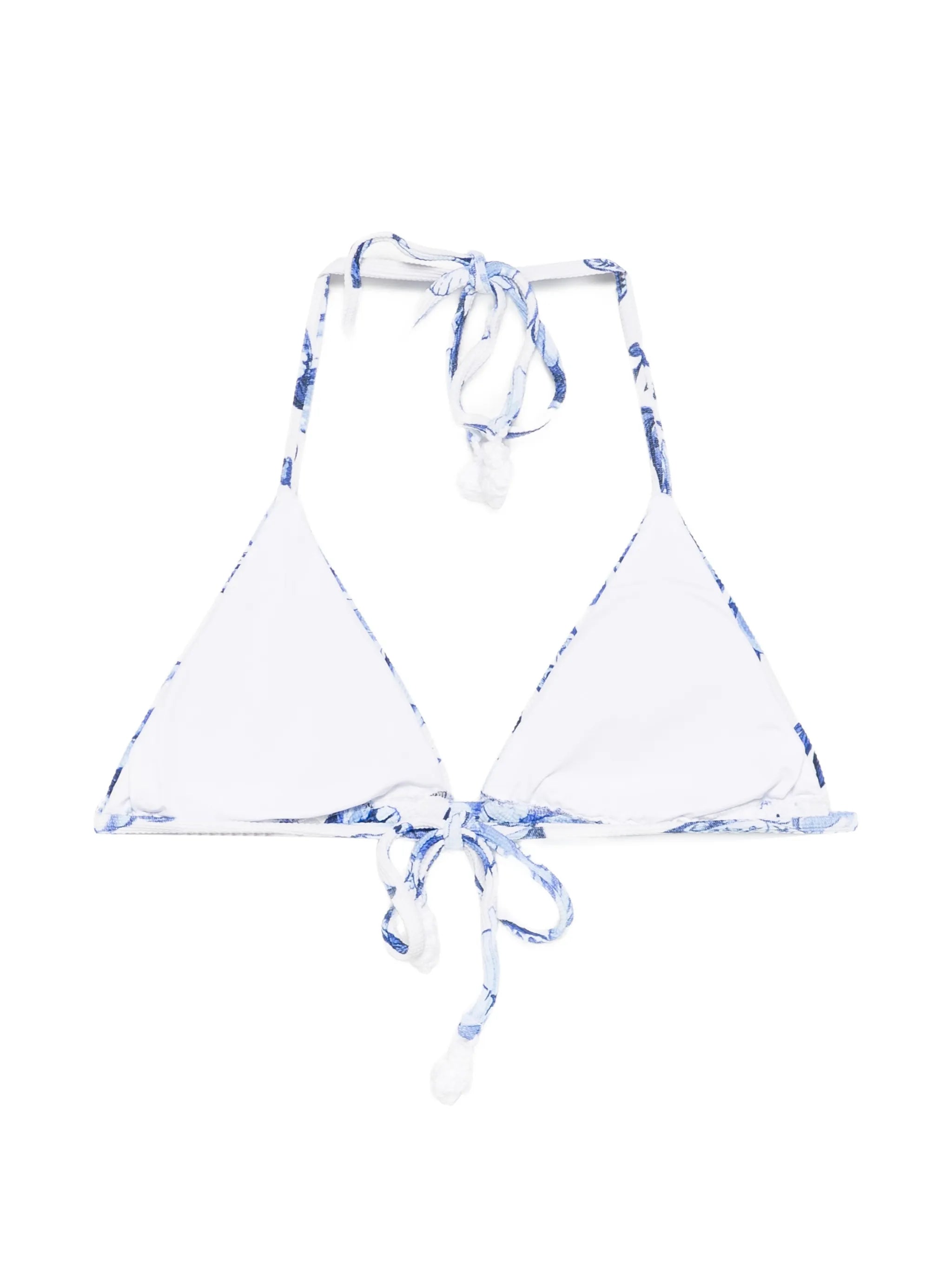 floral triangle bikini top
