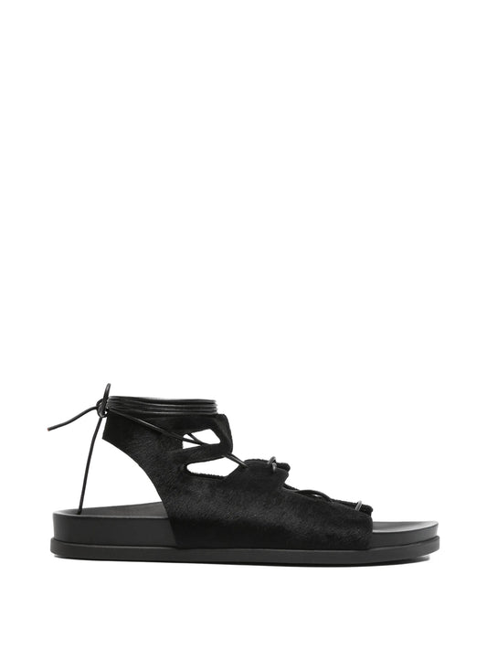 trata pony lace-up sandals