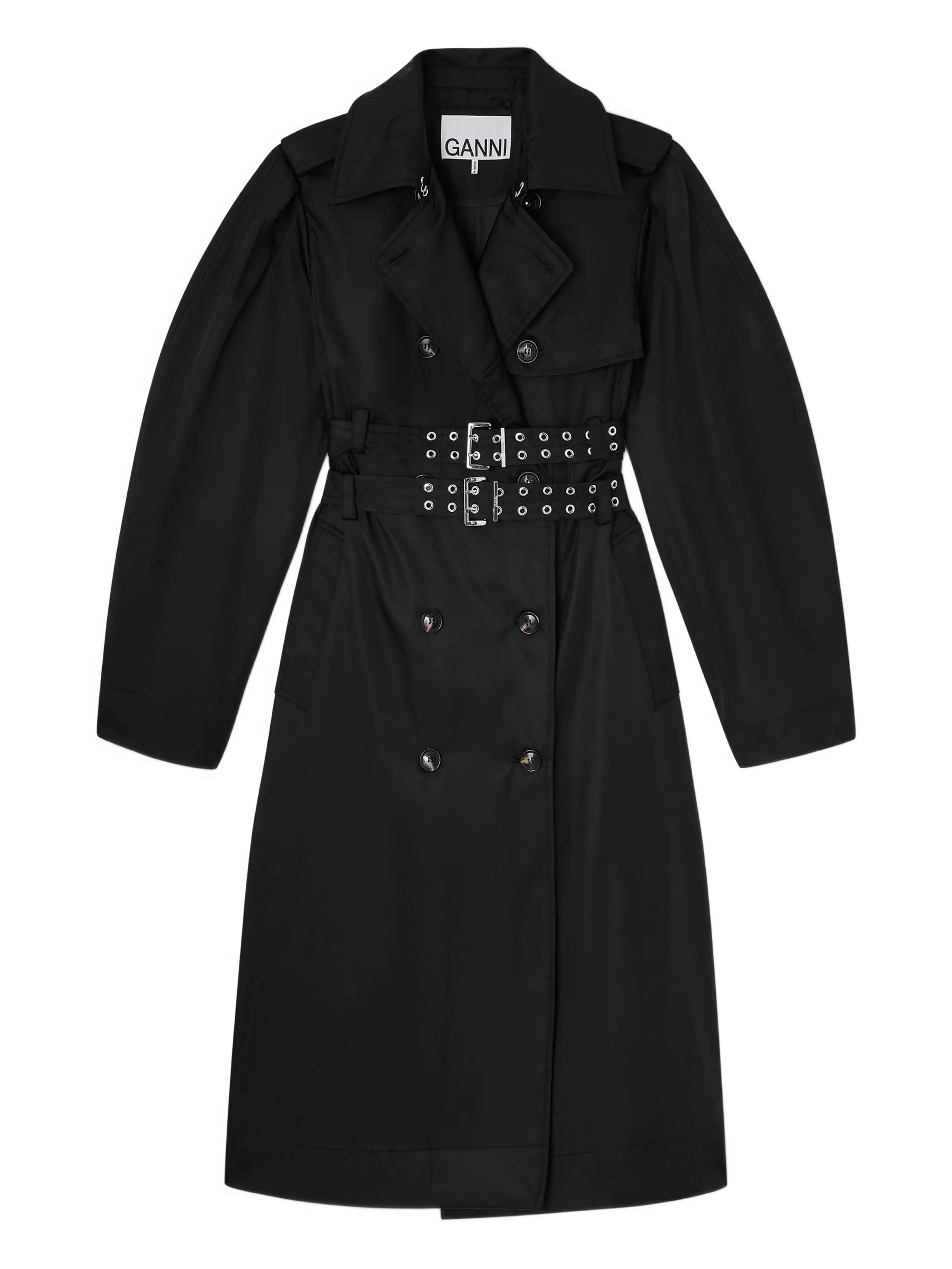 belted double-breasted coat