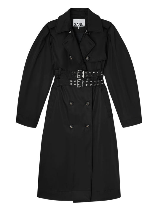 belted double-breasted coat