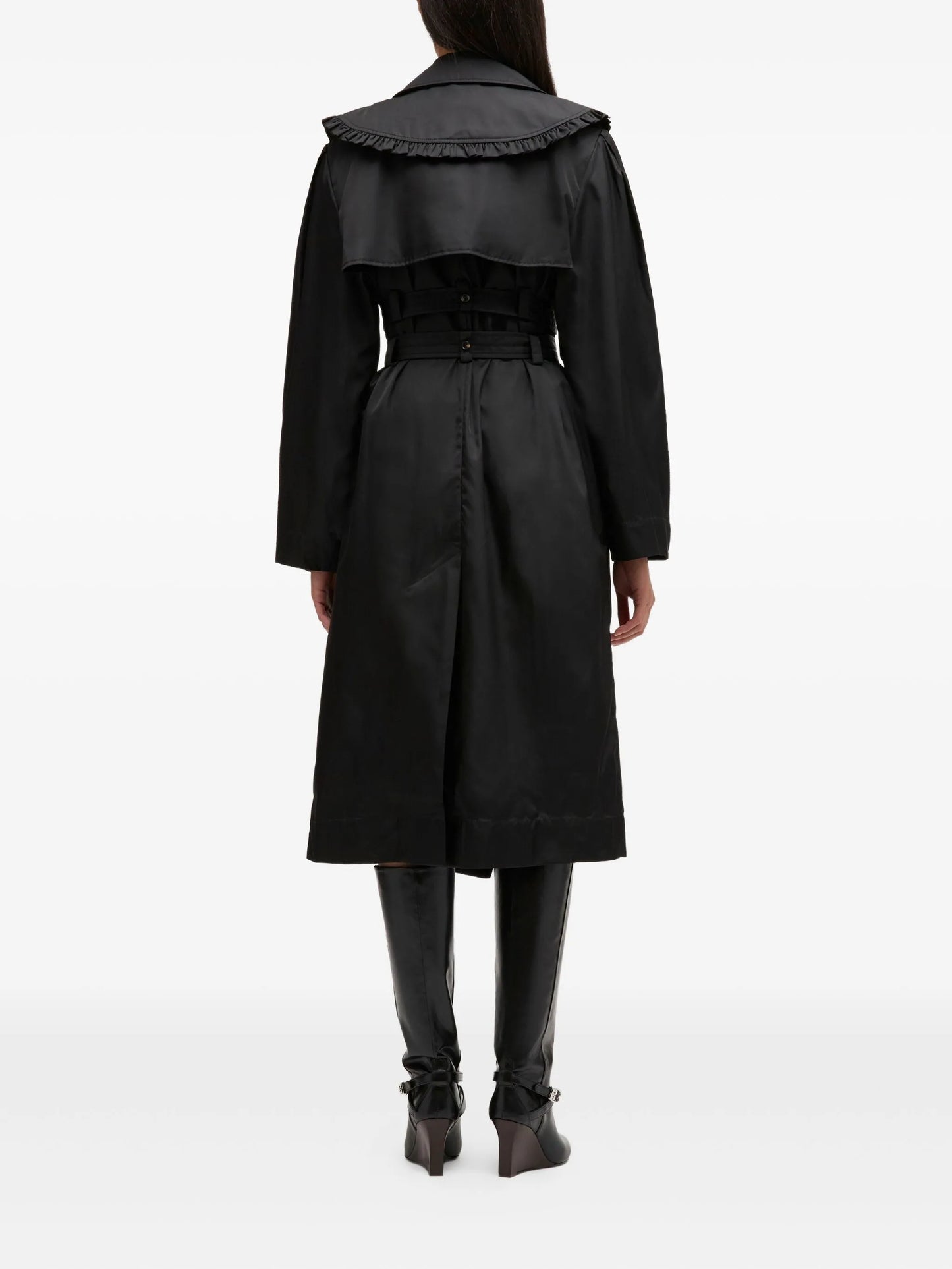 belted double-breasted coat